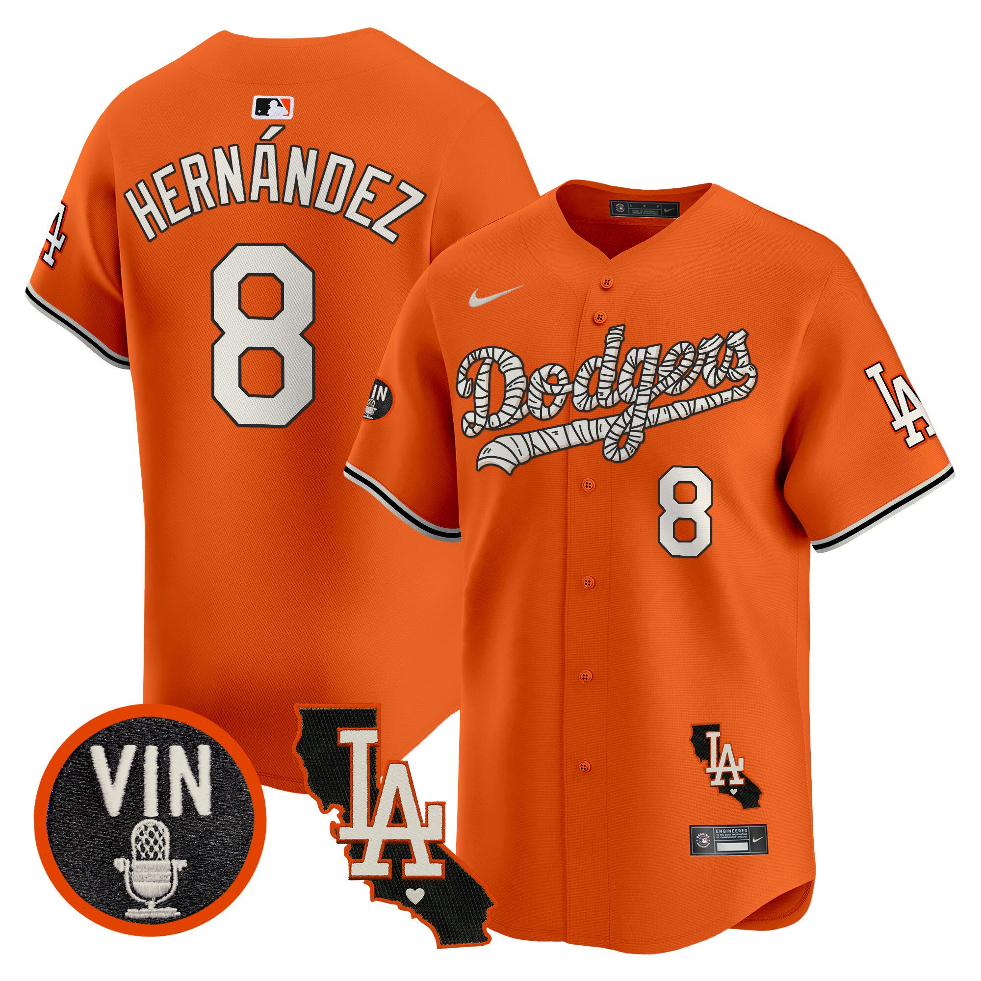 Men's Dodgers Halloween Vapor Premier Limited Jersey - All Stitched