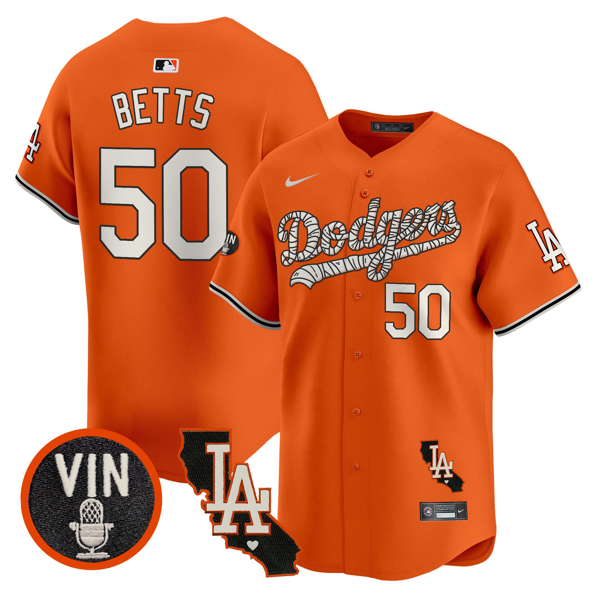 Men's Dodgers Halloween Vapor Premier Limited Jersey - All Stitched