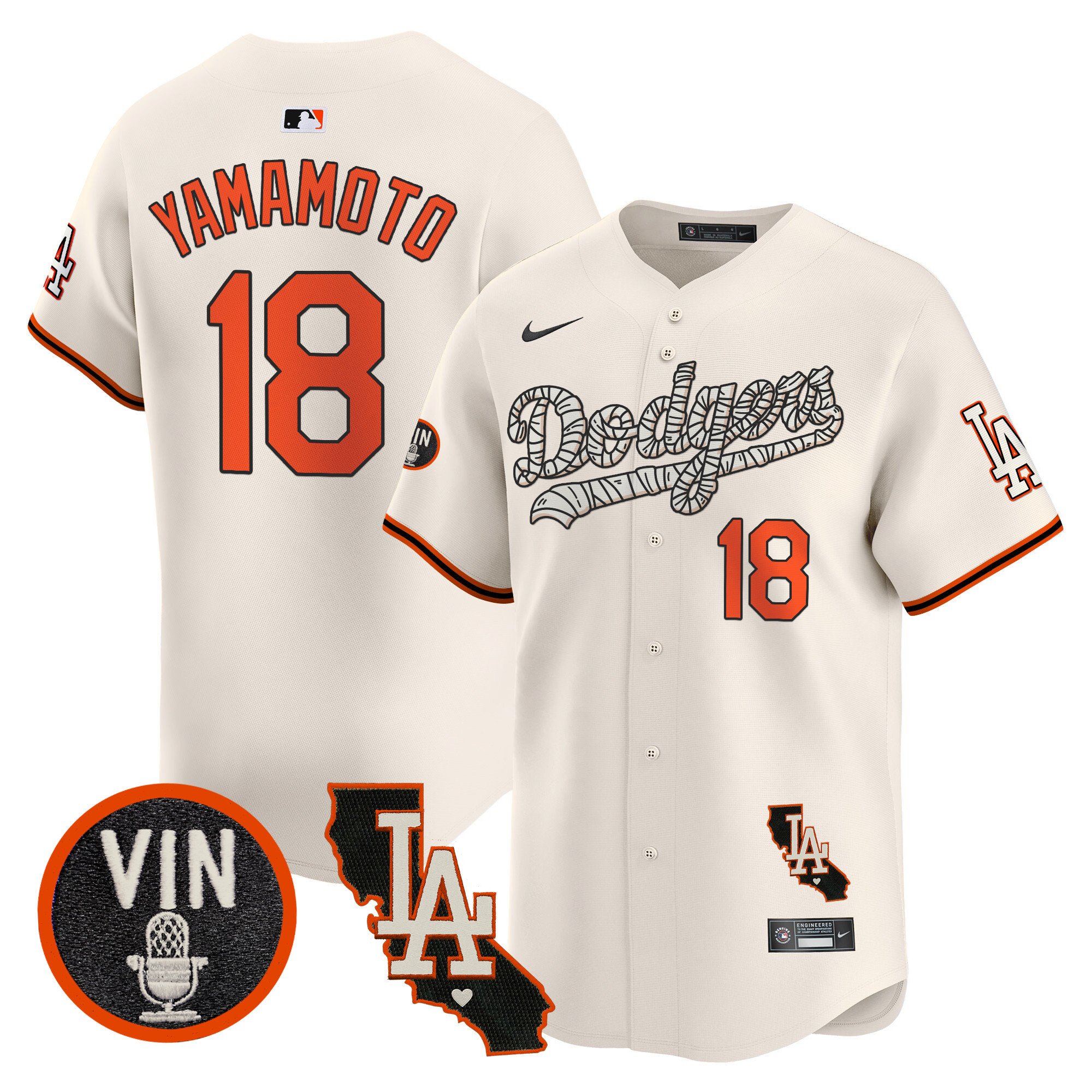 Men's Dodgers Halloween Vapor Premier Limited Jersey - All Stitched