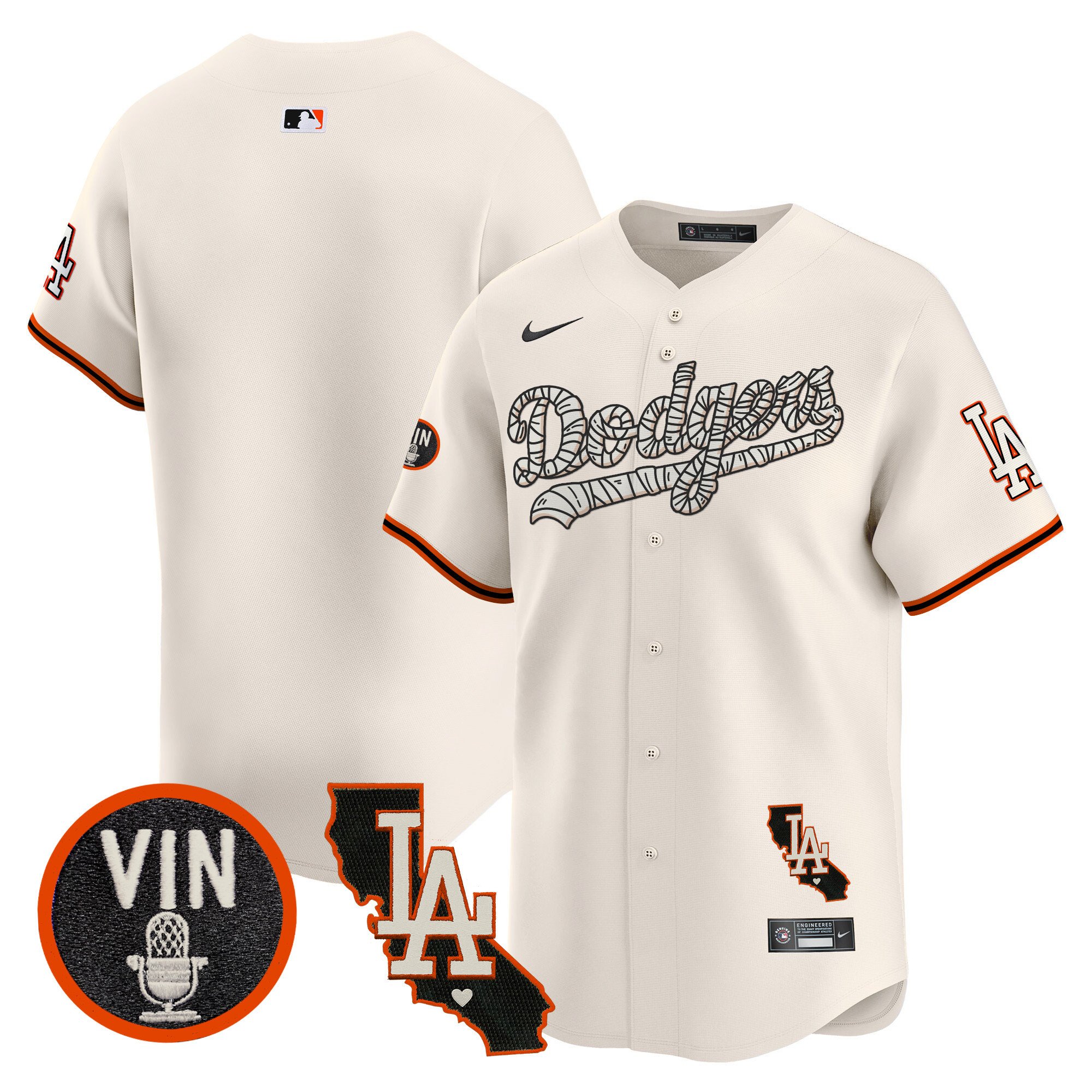 Men's Dodgers Halloween Vapor Premier Limited Jersey - All Stitched
