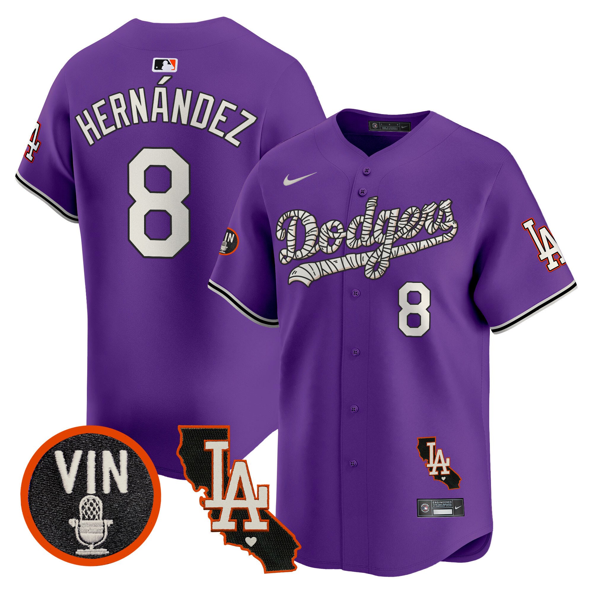 Men's Dodgers Halloween Vapor Premier Limited Jersey - All Stitched