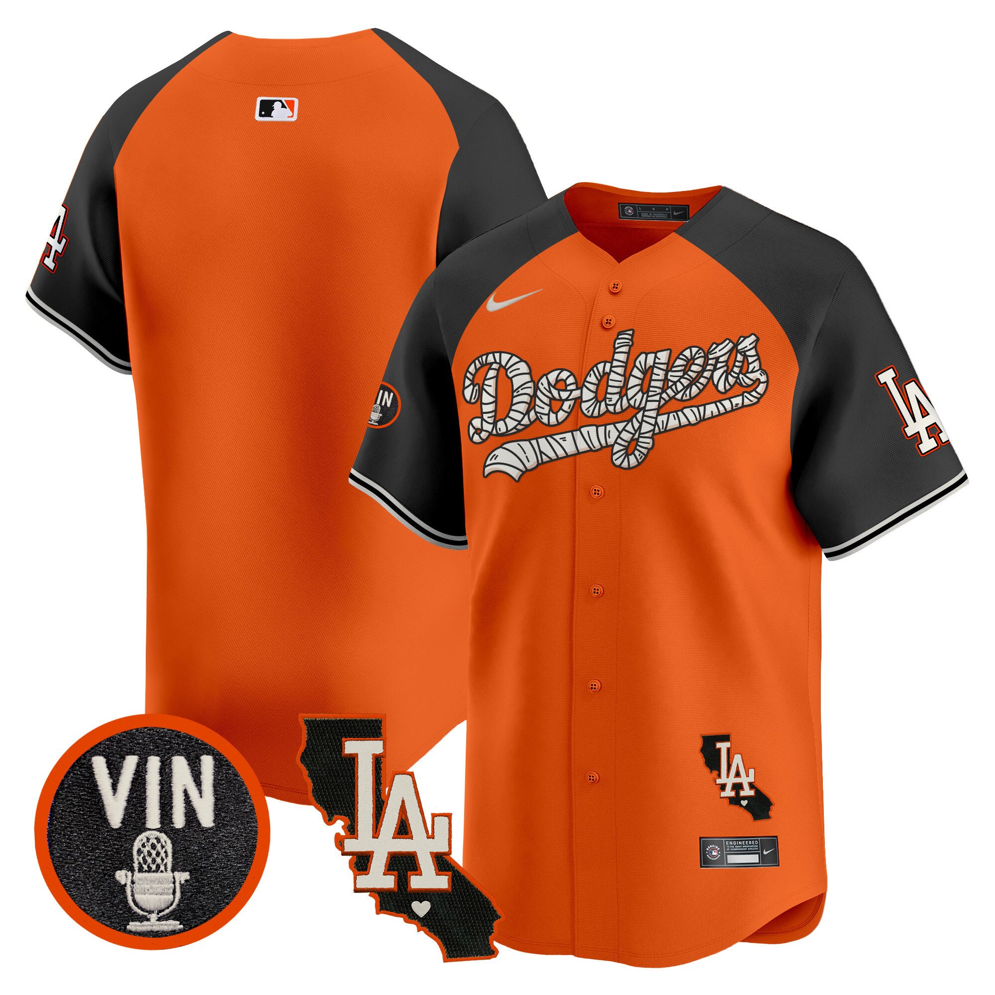 Men's Dodgers Halloween Vapor Premier Limited Jersey - All Stitched