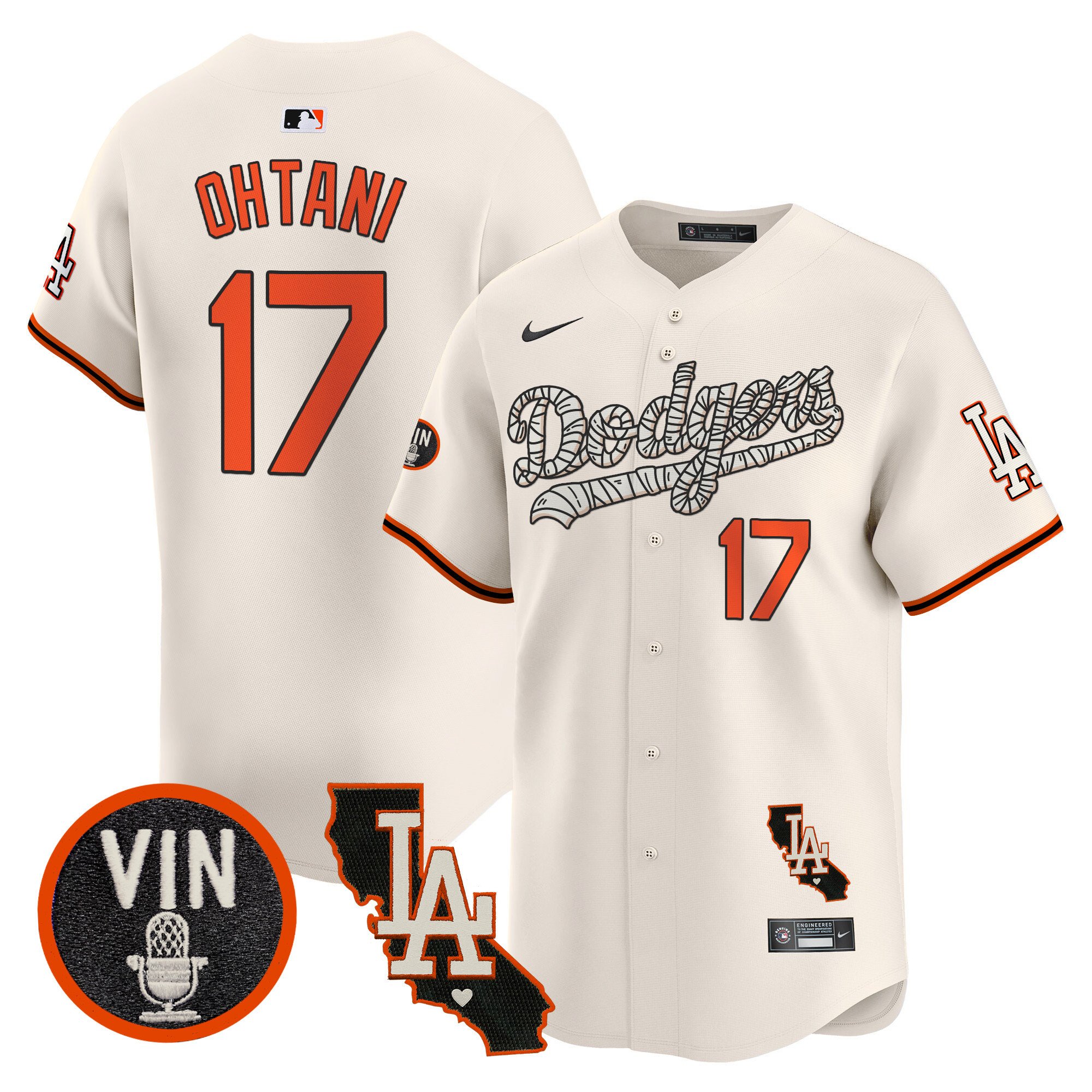 Men's Dodgers Halloween Vapor Premier Limited Jersey - All Stitched