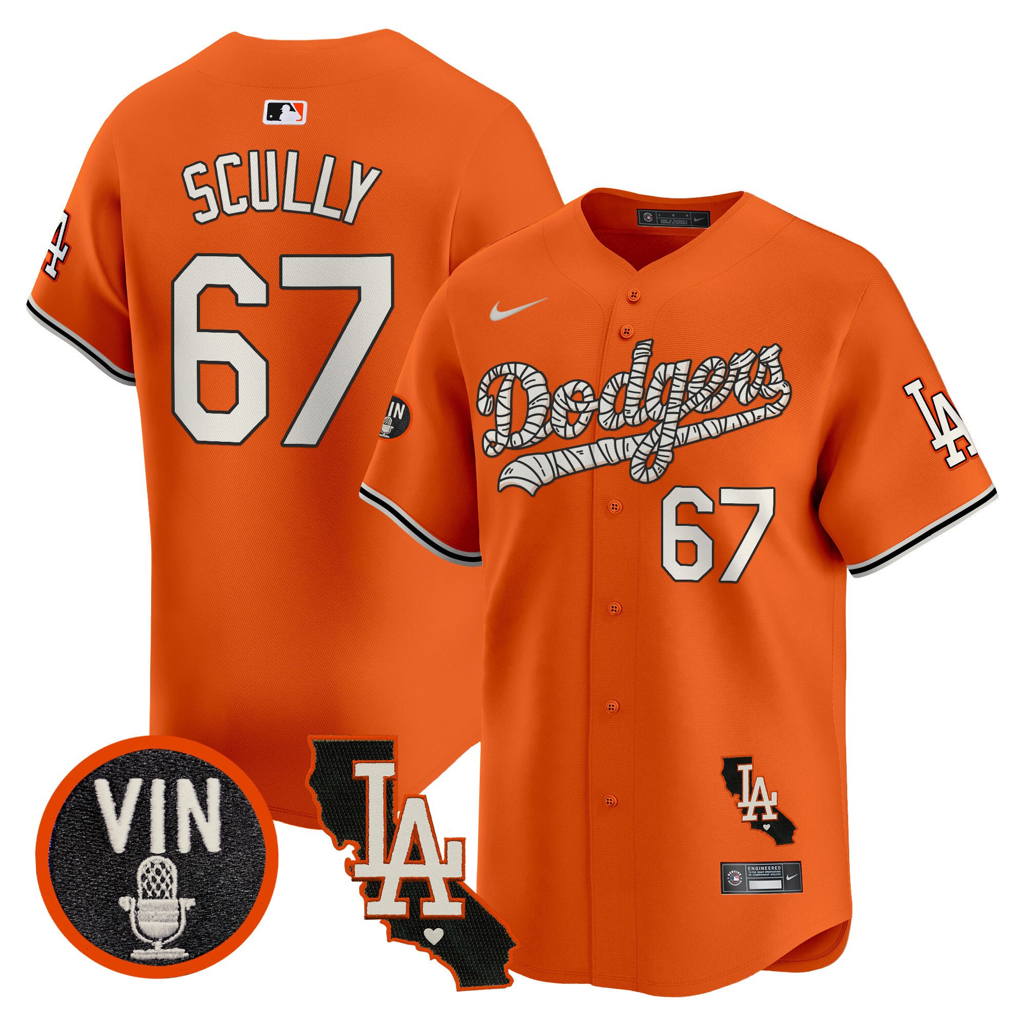 Men's Dodgers Halloween Vapor Premier Limited Jersey - All Stitched