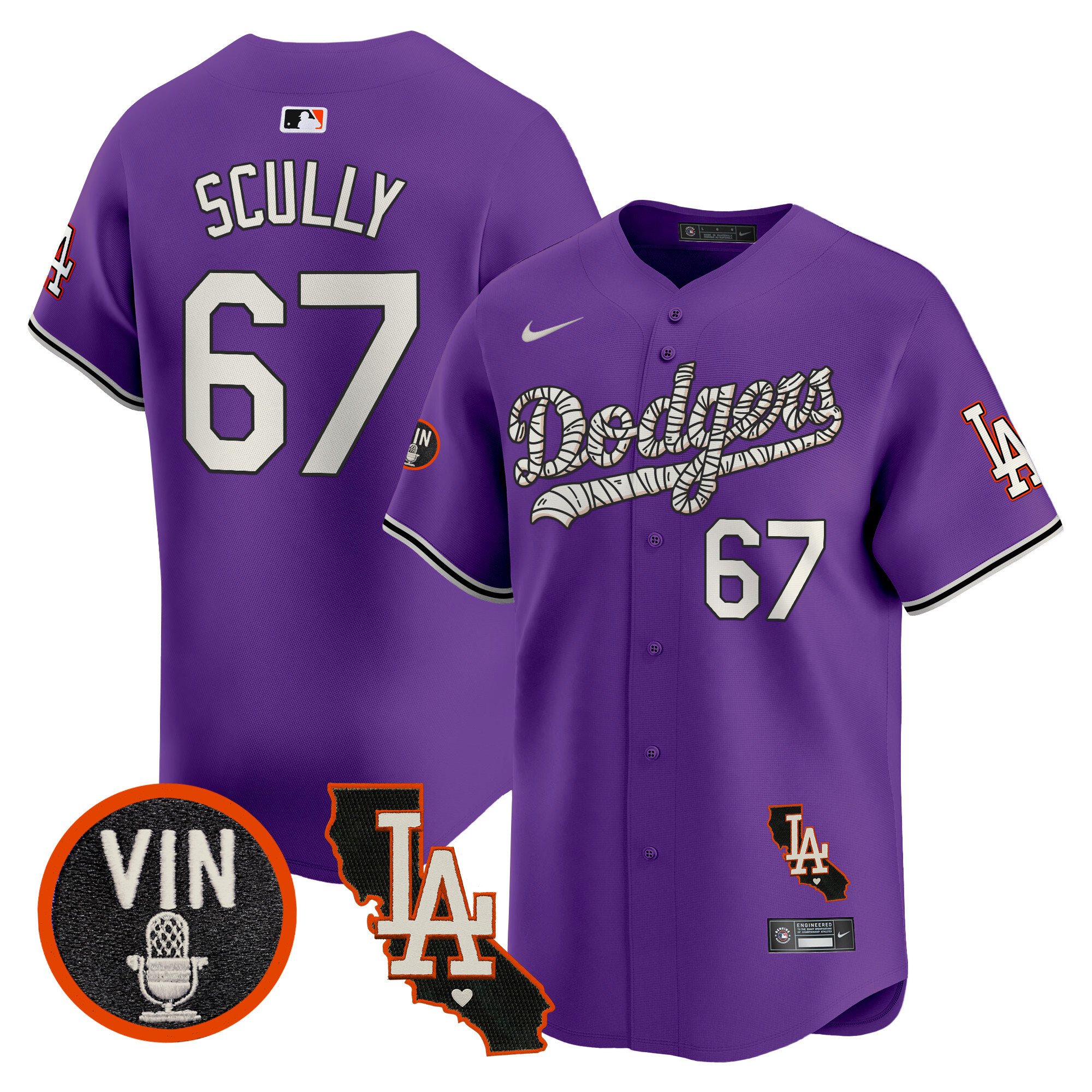 Men's Dodgers Halloween Vapor Premier Limited Jersey - All Stitched