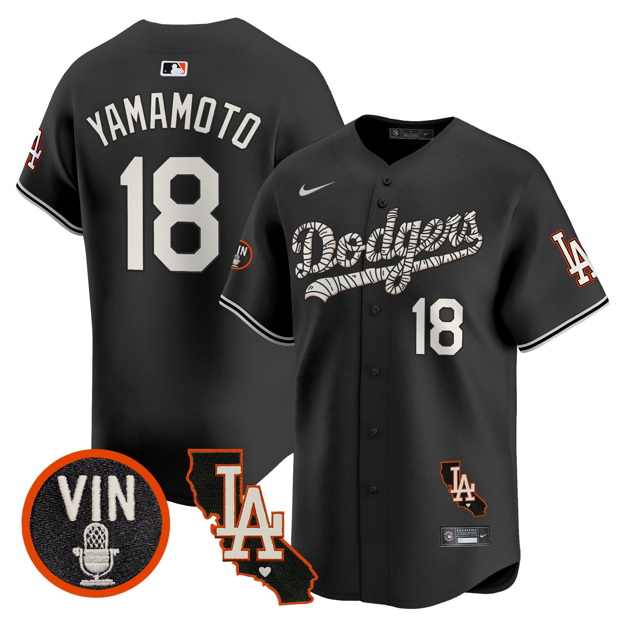 Men's Dodgers Halloween Vapor Premier Limited Jersey - All Stitched