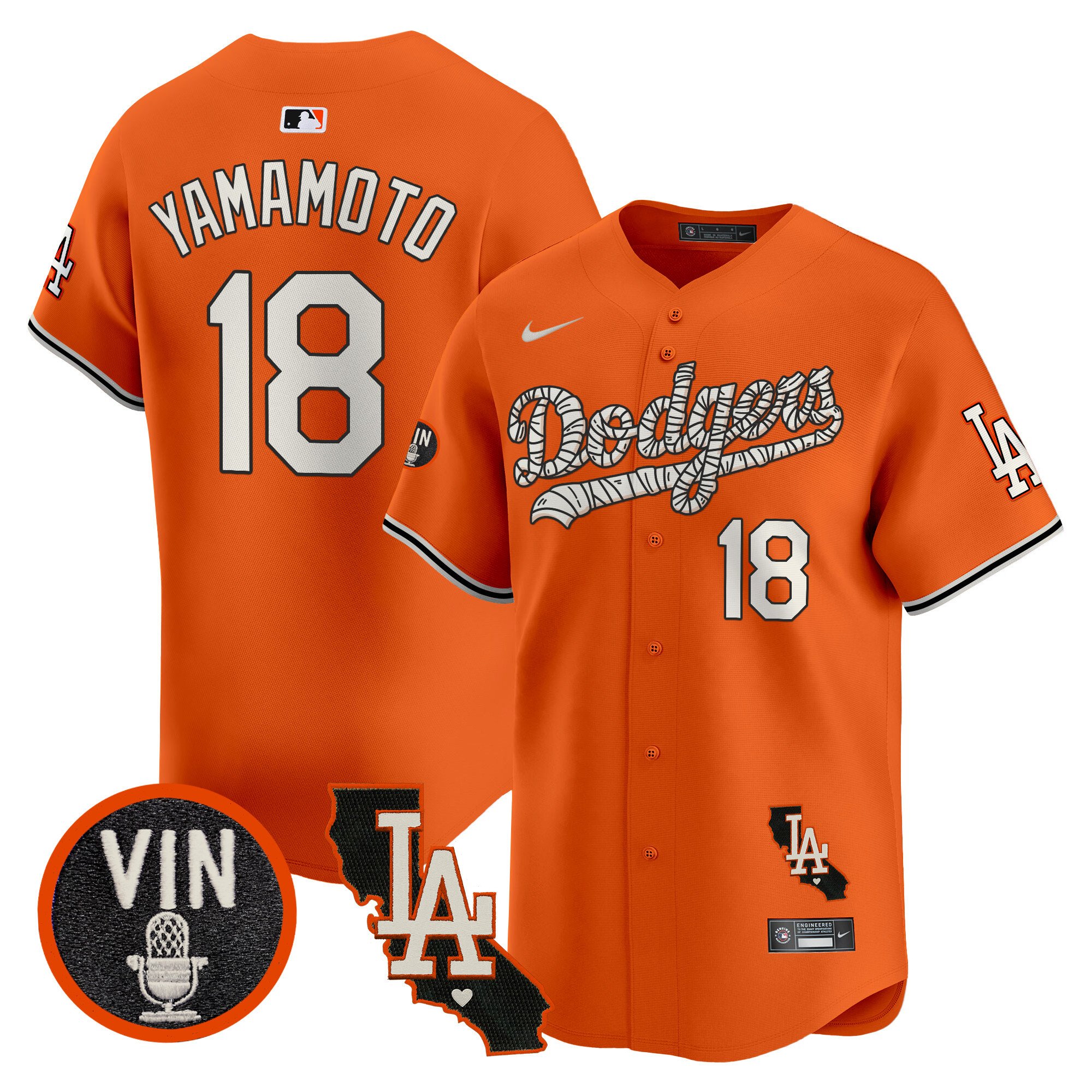 Men's Dodgers Halloween Vapor Premier Limited Jersey - All Stitched