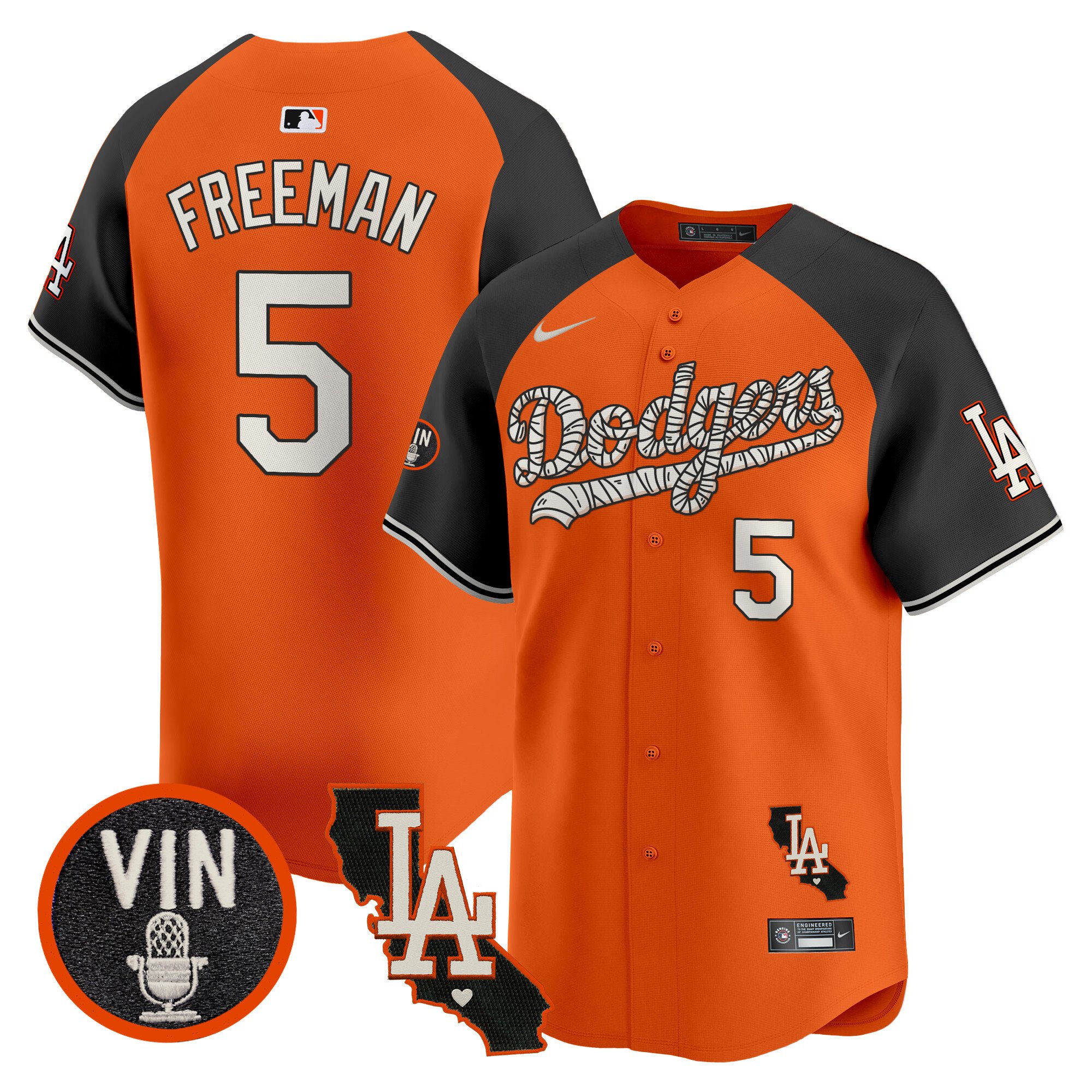 Men's Dodgers Halloween Vapor Premier Limited Jersey - All Stitched