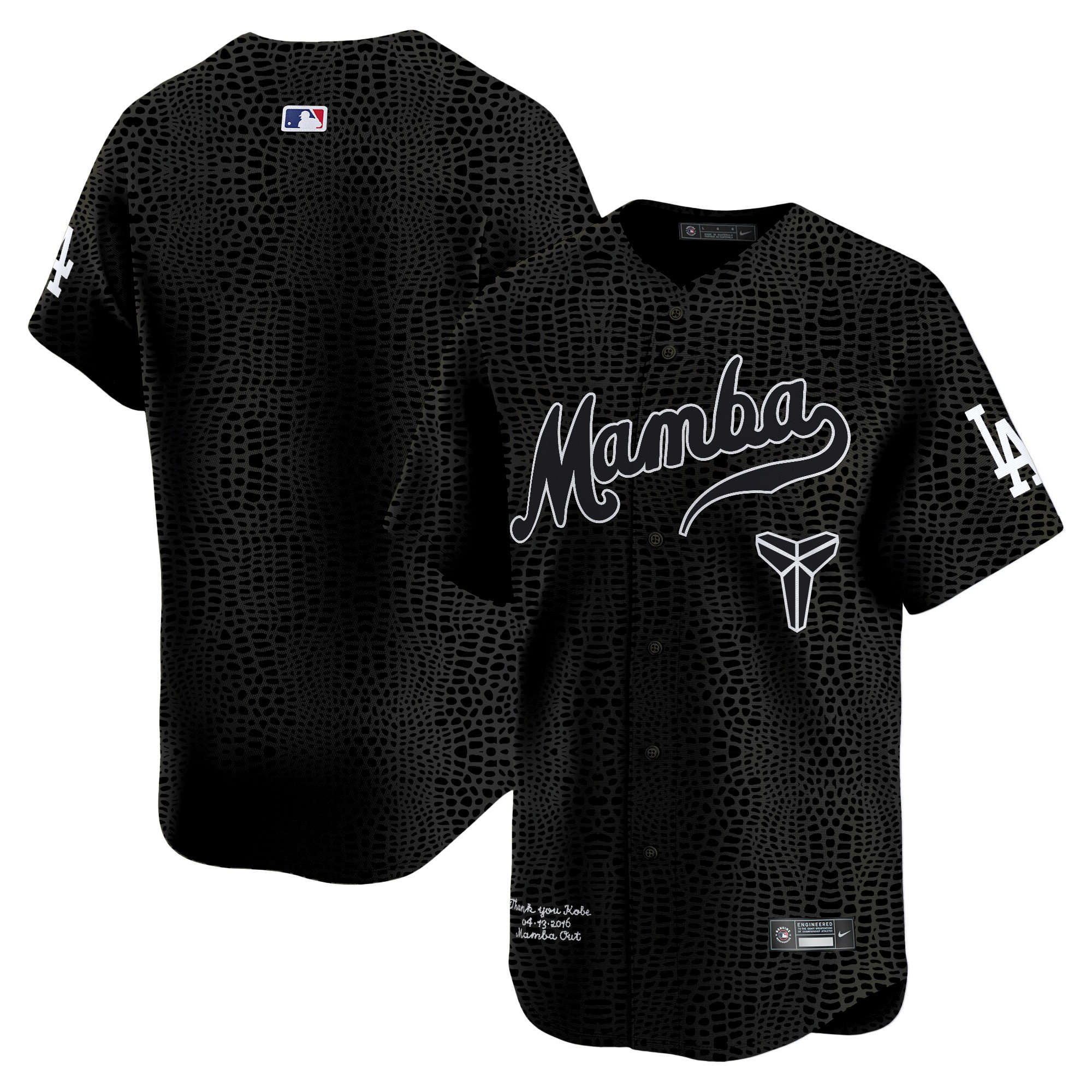 Men's Dodgers Kobe Bryant Mamba Vapor Premier Limited Jersey - All Stitched
