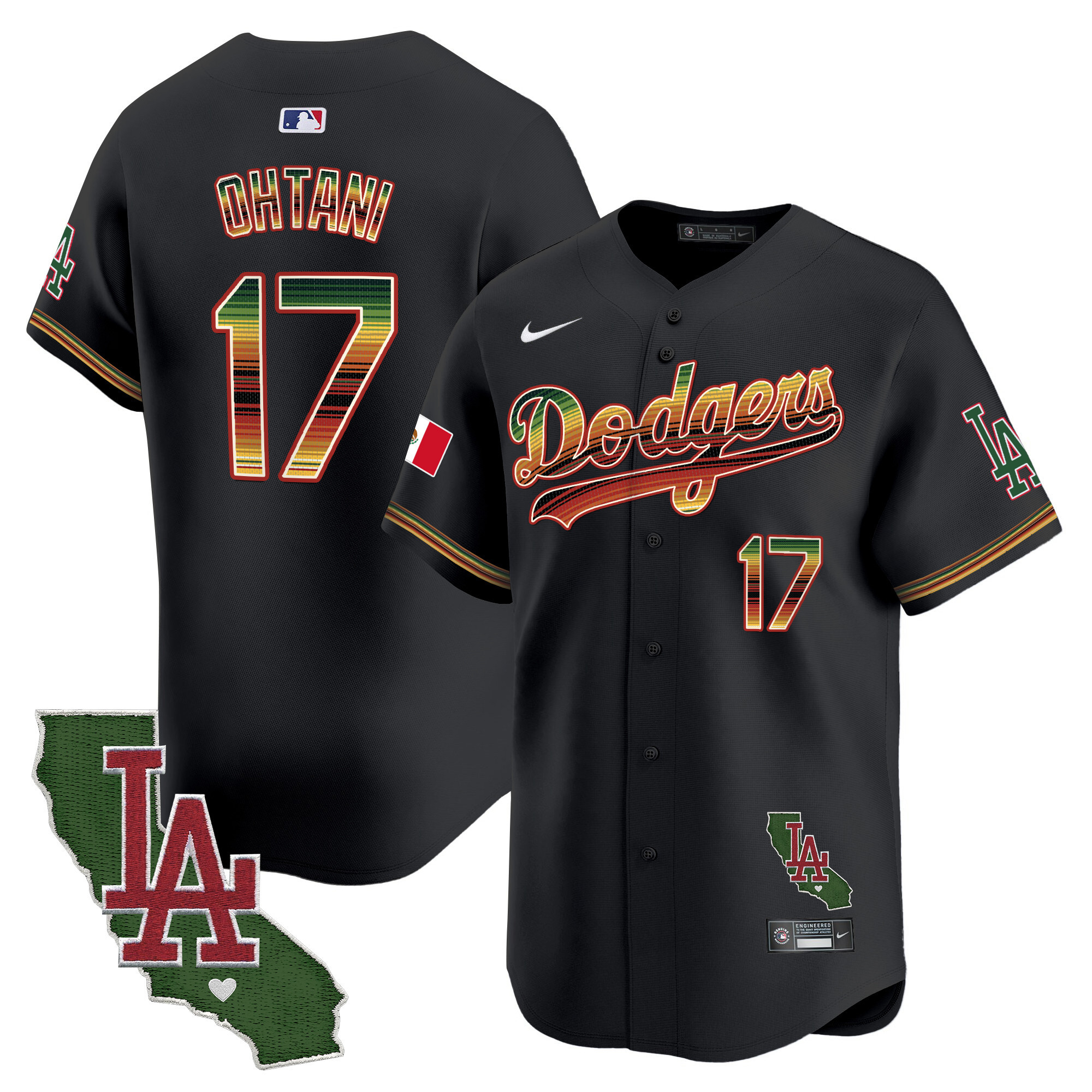 Men's Dodgers Mexico Traditional Style Vapor Premier Limited Jersey - All Stitched