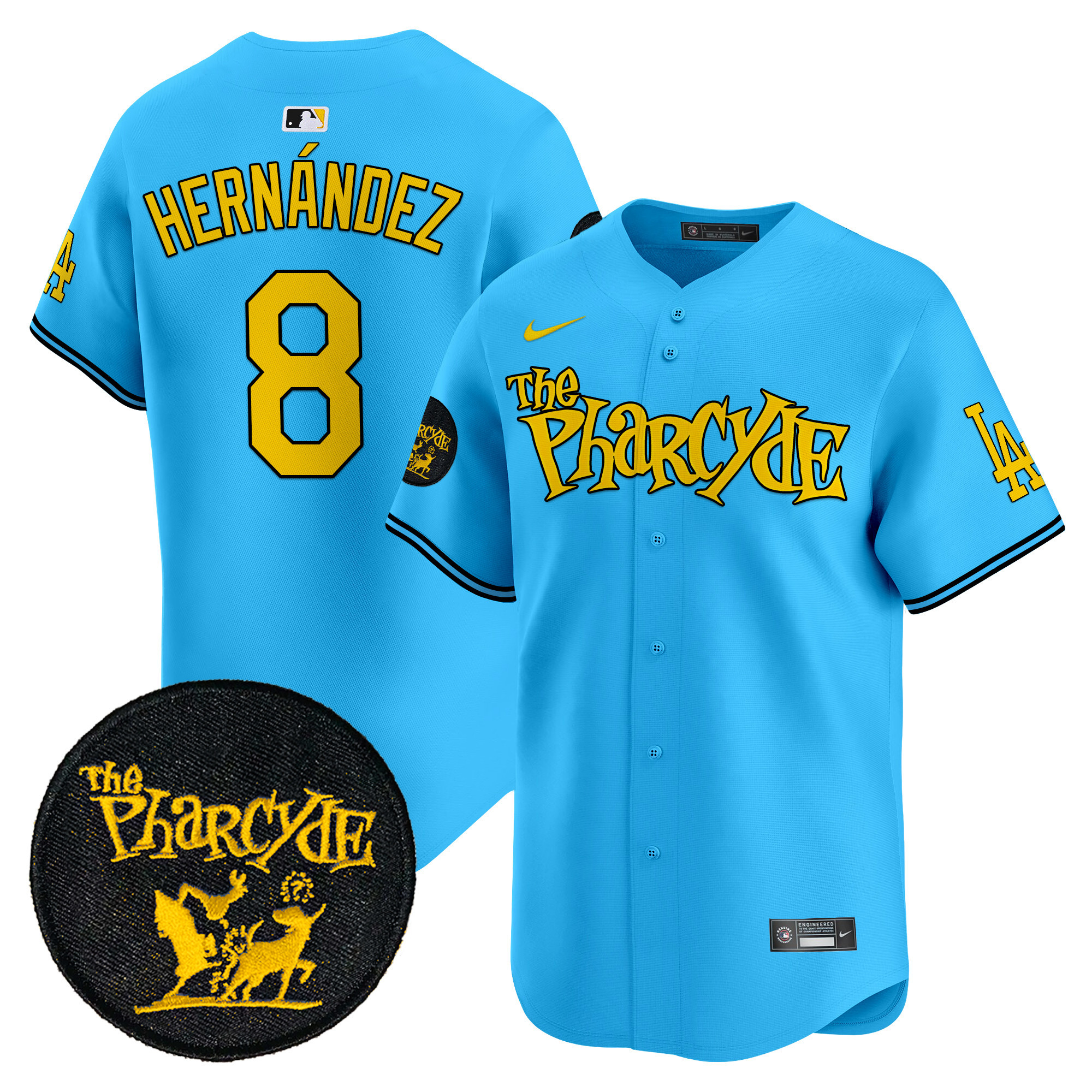 Men's Dodgers The Pharcyde Vapor Premier Limited Jersey - All Stitched