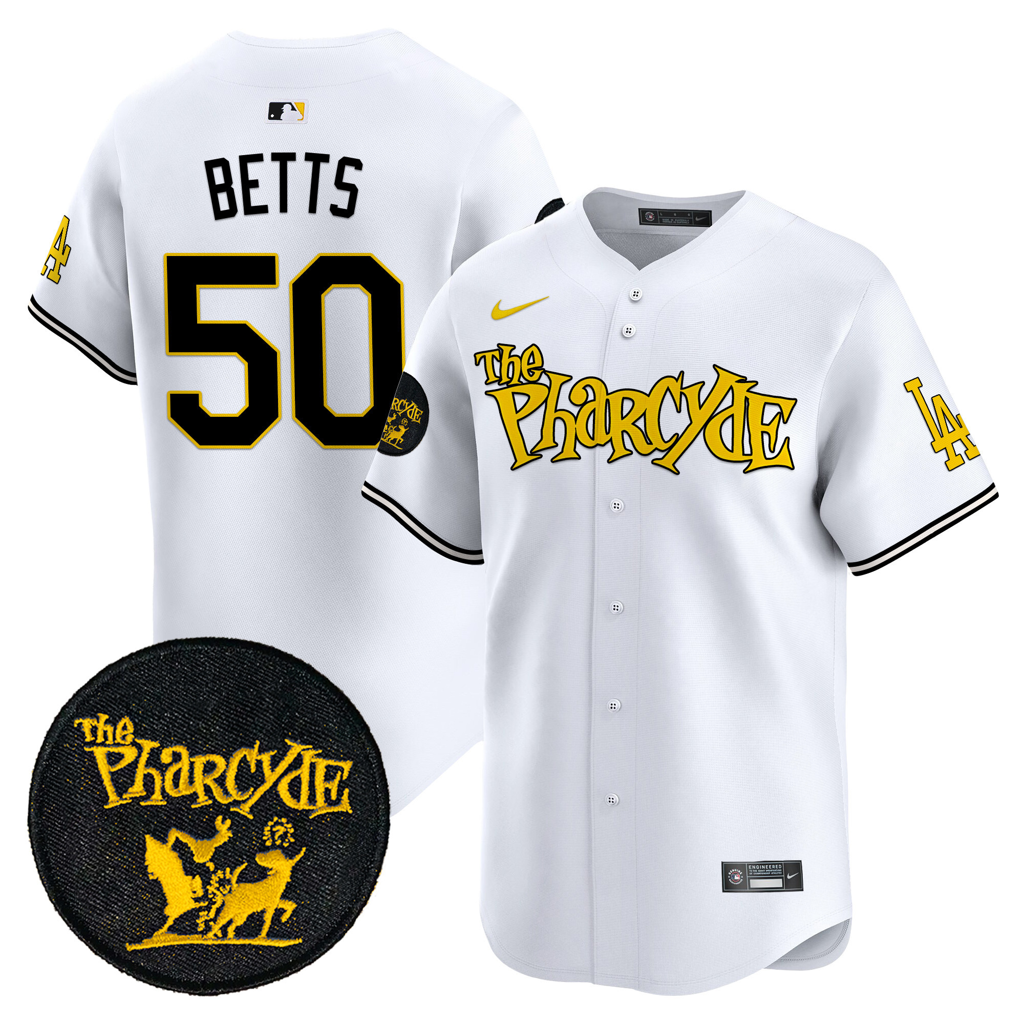 Men's Dodgers The Pharcyde Vapor Premier Limited Jersey - All Stitched