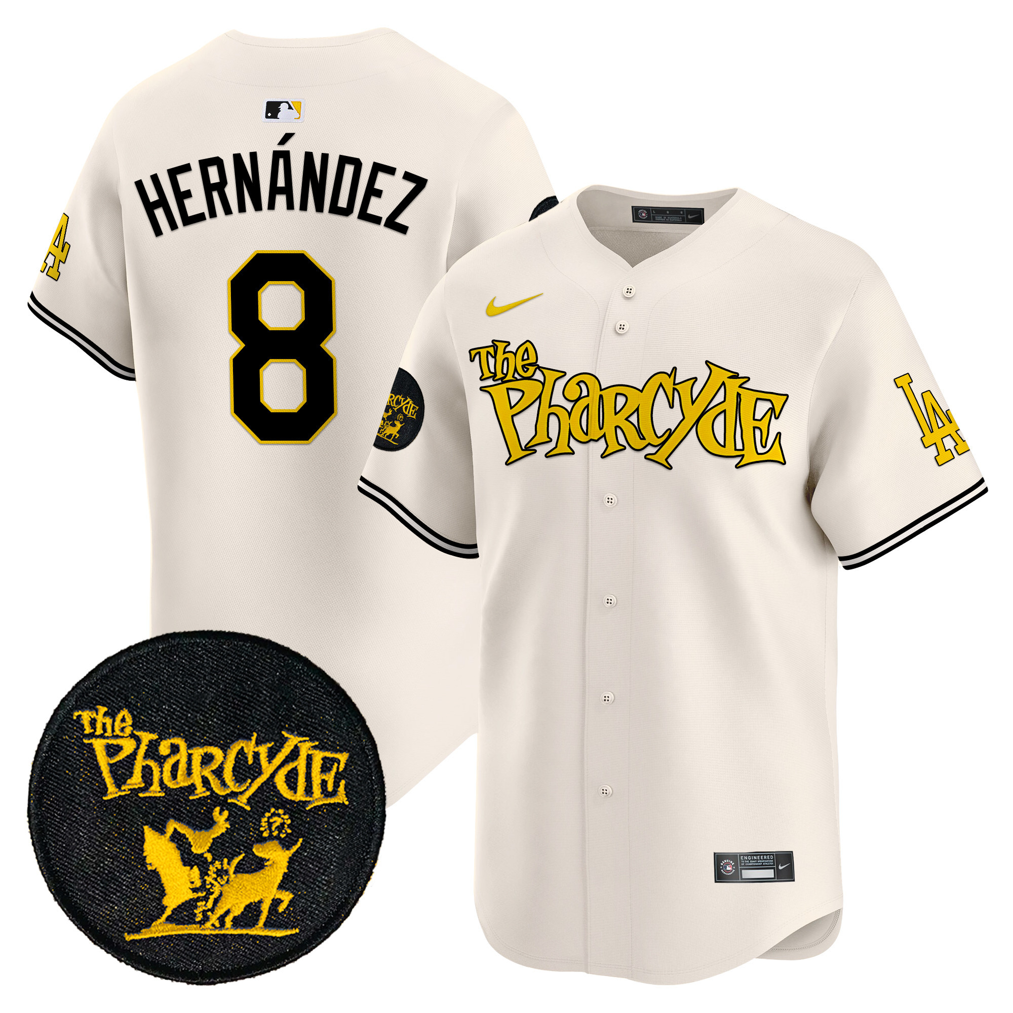 Men's Dodgers The Pharcyde Vapor Premier Limited Jersey - All Stitched