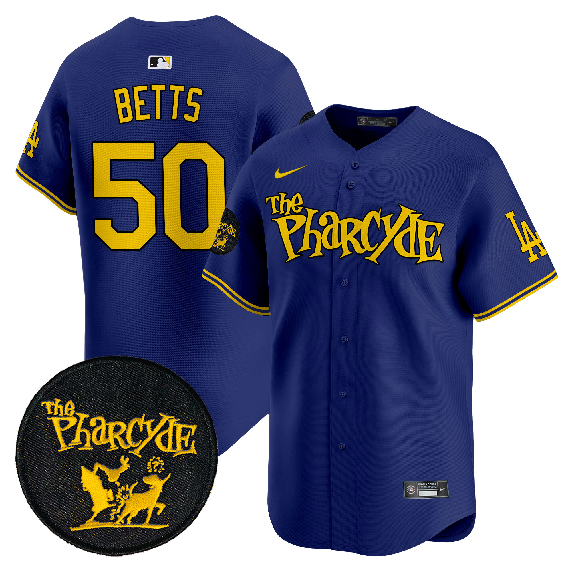 Men's Dodgers The Pharcyde Vapor Premier Limited Jersey - All Stitched