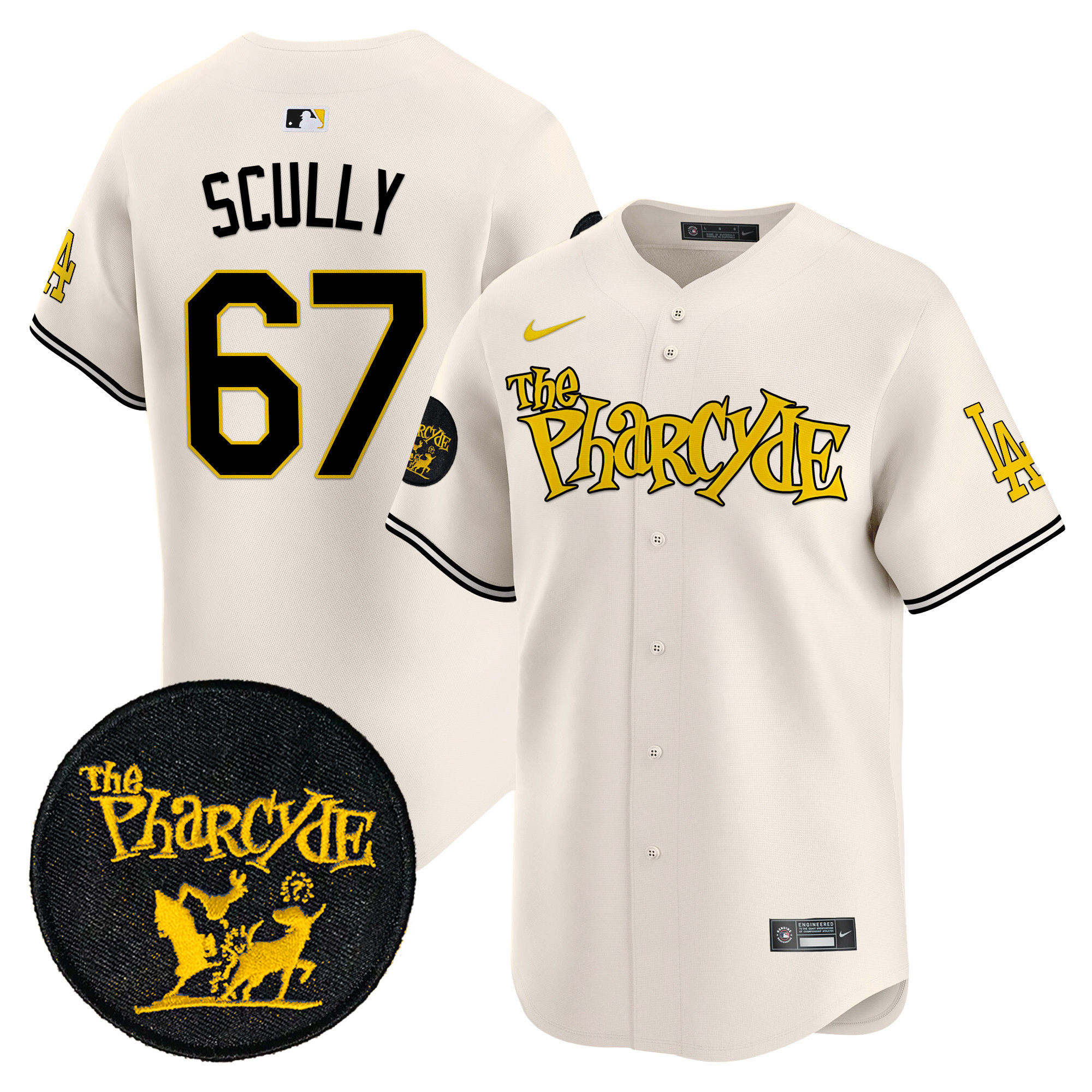 Men's Dodgers The Pharcyde Vapor Premier Limited Jersey - All Stitched