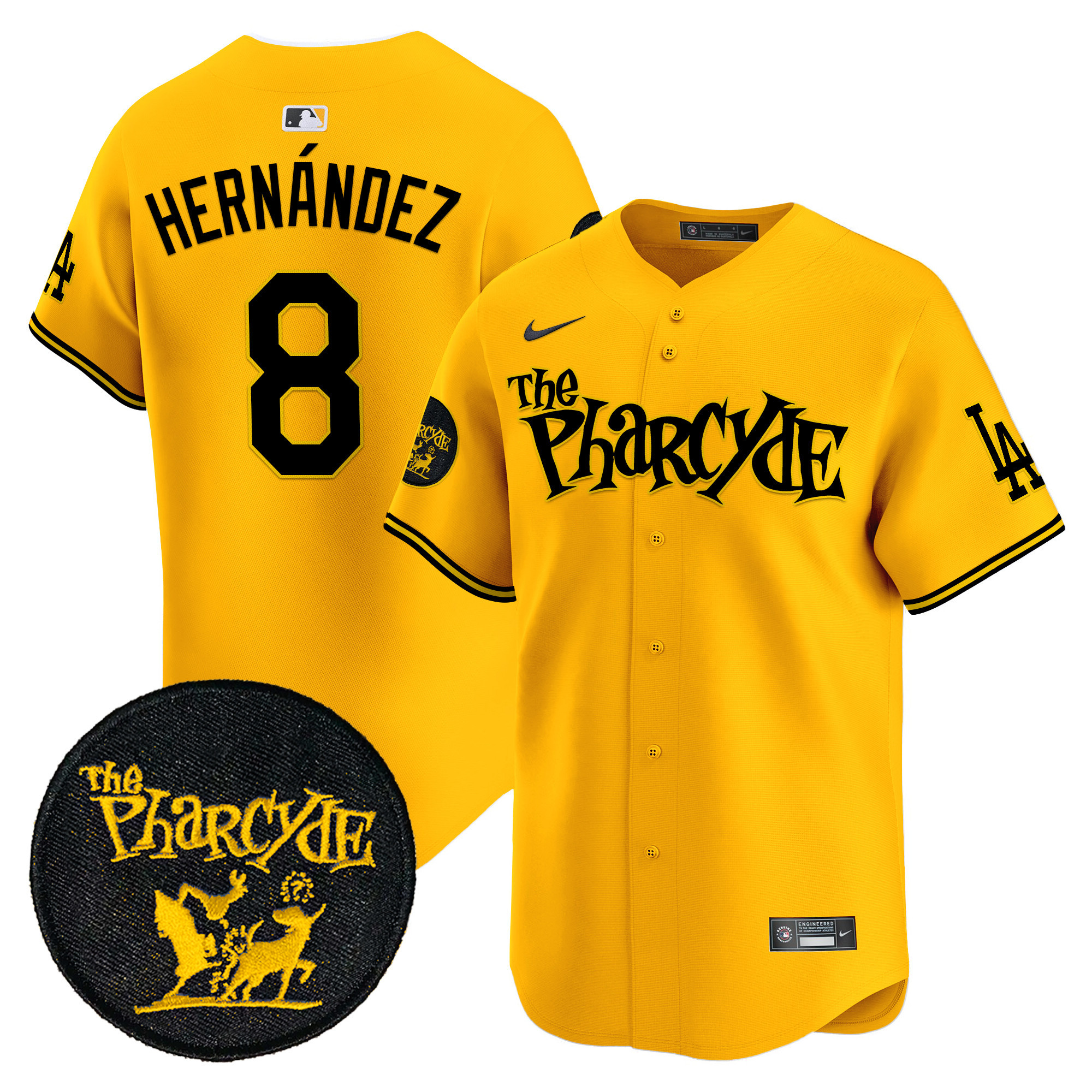 Men's Dodgers The Pharcyde Vapor Premier Limited Jersey - All Stitched