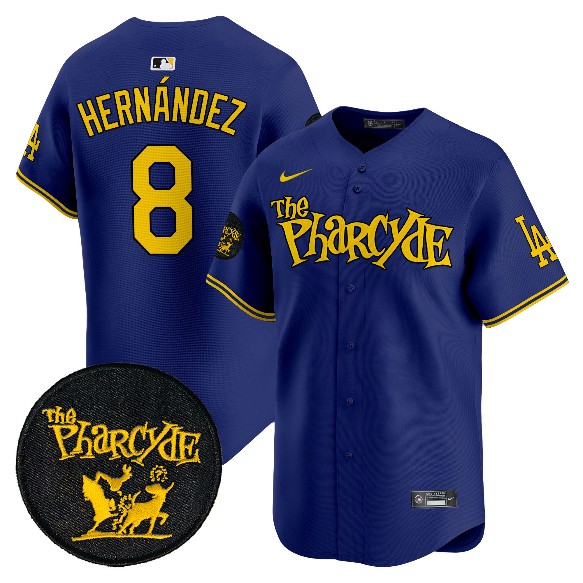 Men's Dodgers The Pharcyde Vapor Premier Limited Jersey - All Stitched