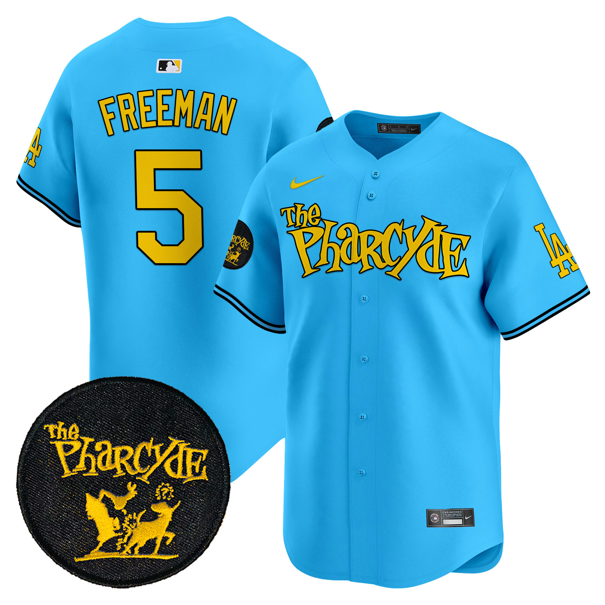 Men's Dodgers The Pharcyde Vapor Premier Limited Jersey - All Stitched