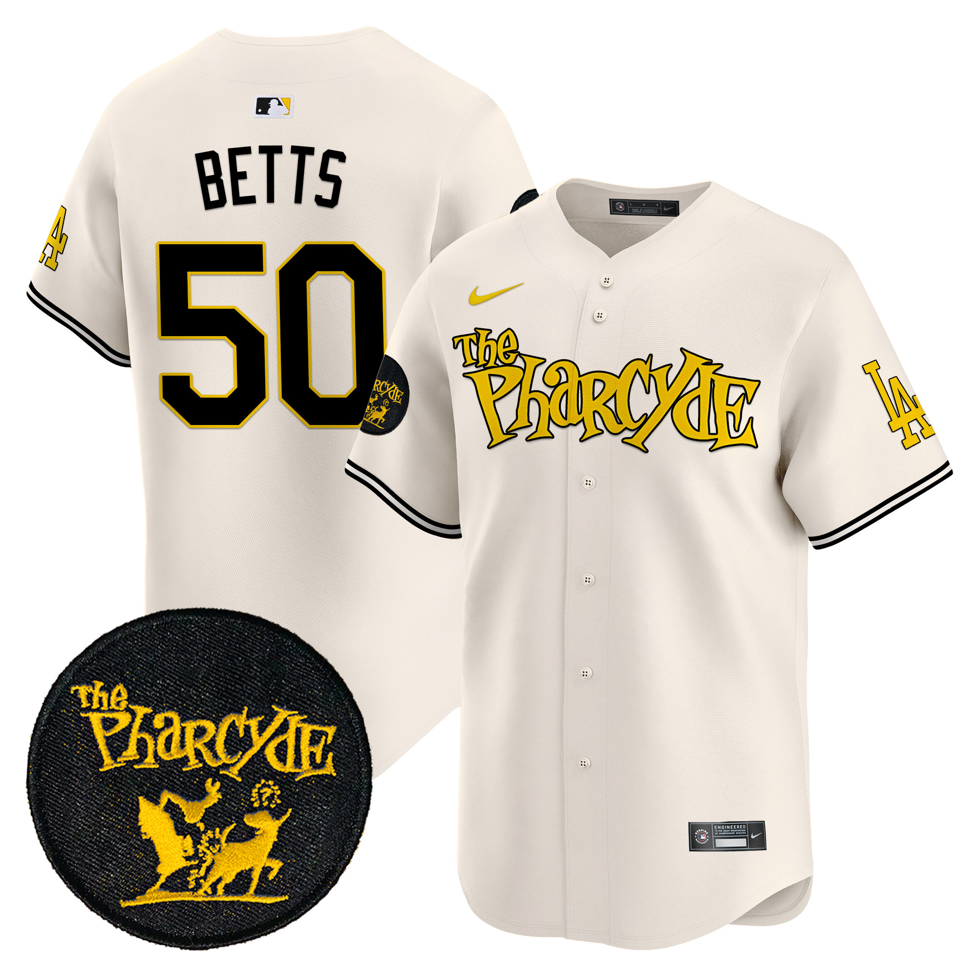 Men's Dodgers The Pharcyde Vapor Premier Limited Jersey - All Stitched