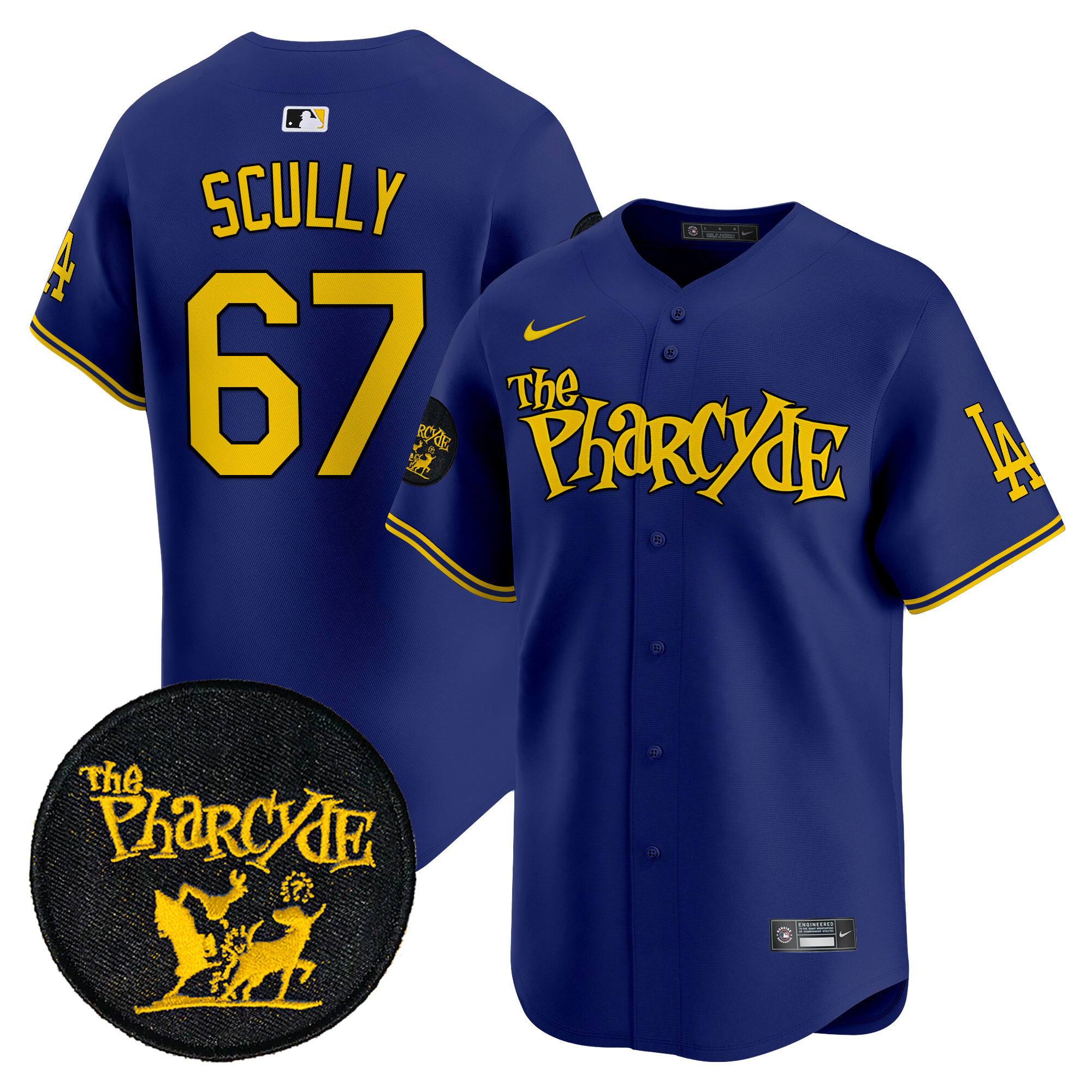 Men's Dodgers The Pharcyde Vapor Premier Limited Jersey - All Stitched
