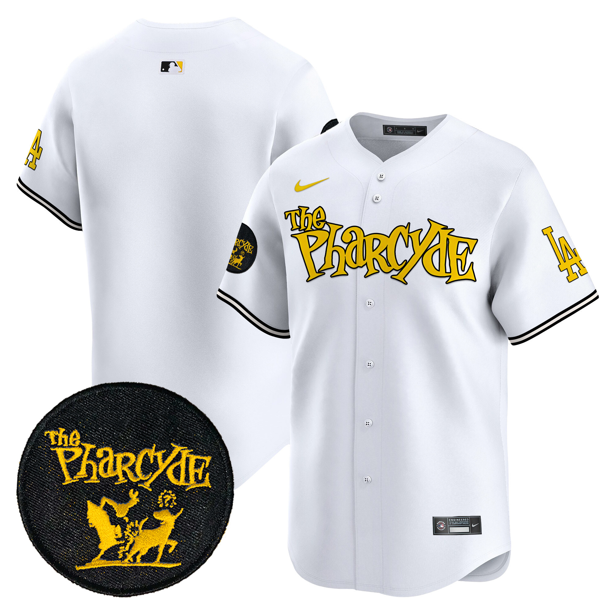 Men's Dodgers The Pharcyde Vapor Premier Limited Jersey - All Stitched