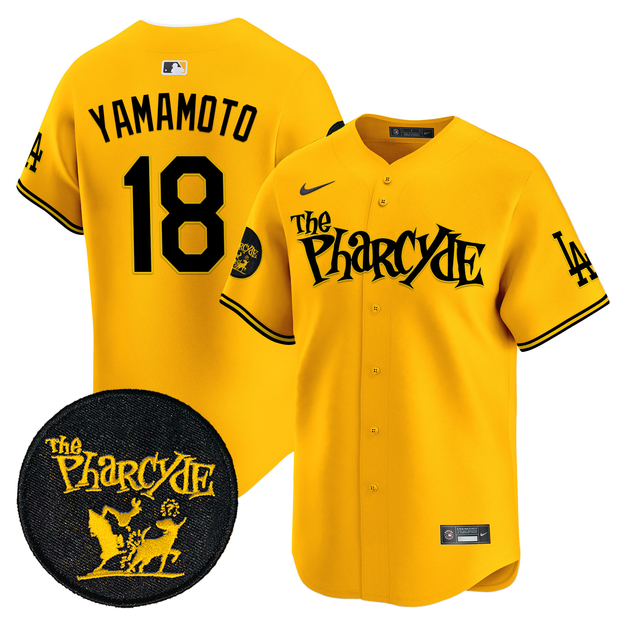 Men's Dodgers The Pharcyde Vapor Premier Limited Jersey - All Stitched