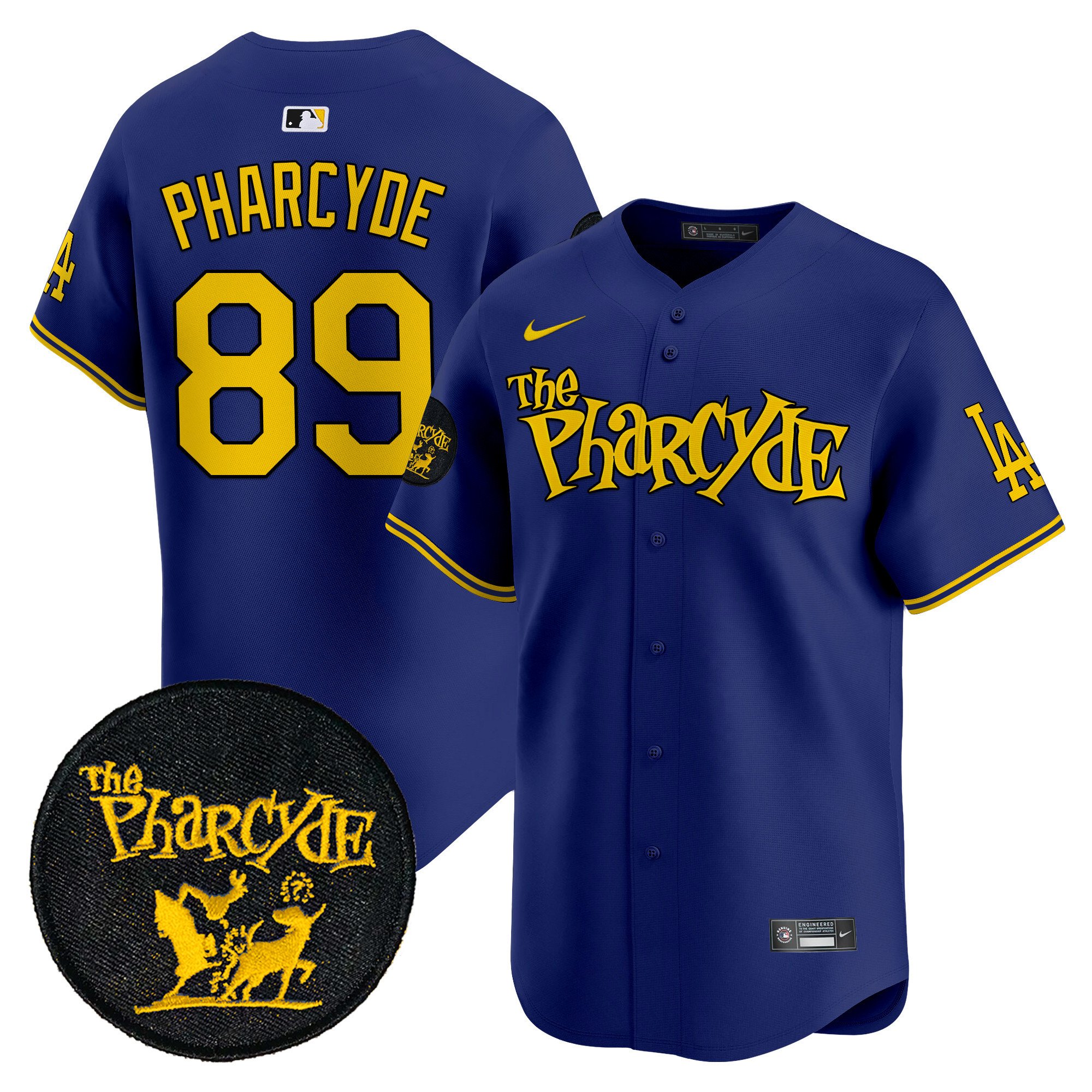 Men's Dodgers The Pharcyde Vapor Premier Limited Jersey - All Stitched
