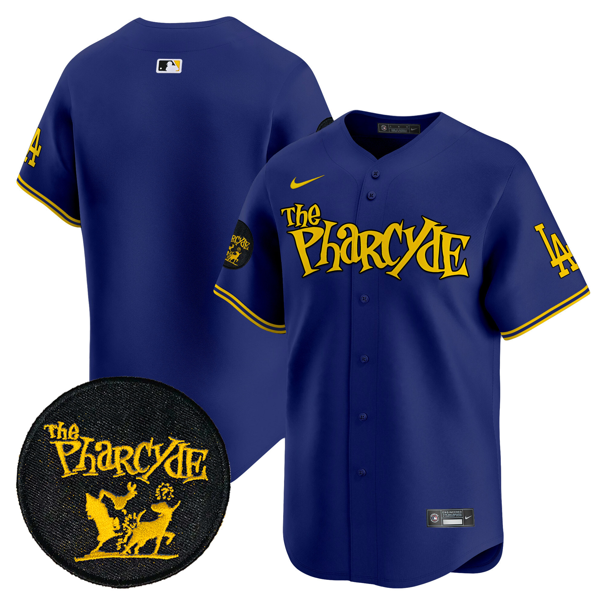 Men's Dodgers The Pharcyde Vapor Premier Limited Jersey - All Stitched