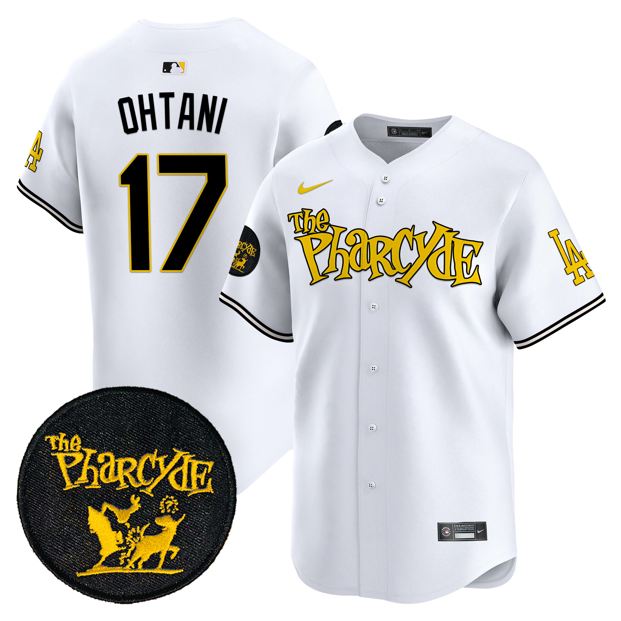 Men's Dodgers The Pharcyde Vapor Premier Limited Jersey - All Stitched