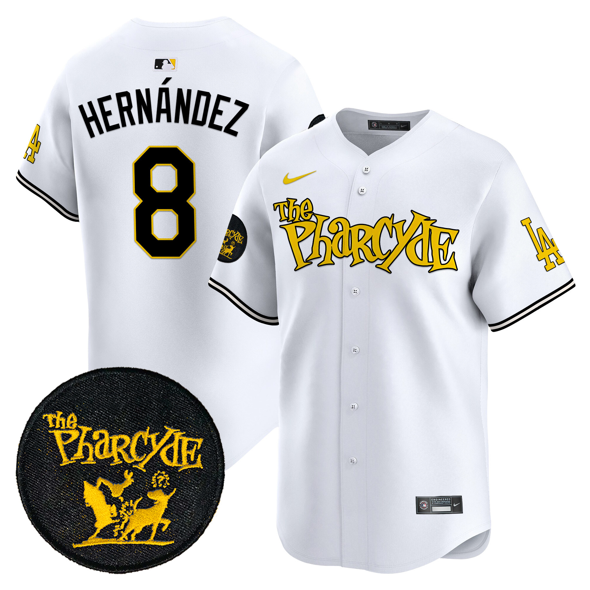 Men's Dodgers The Pharcyde Vapor Premier Limited Jersey - All Stitched