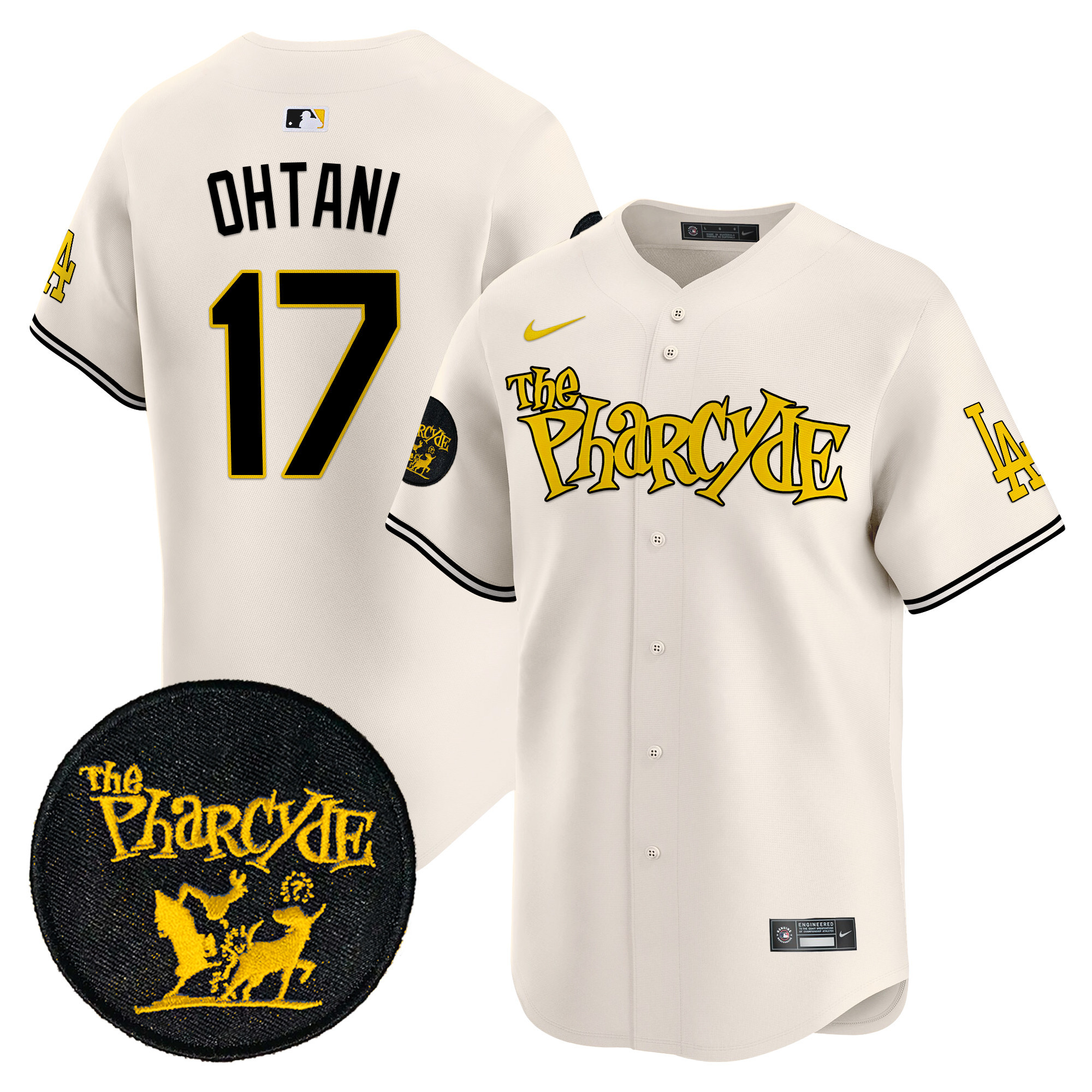Men's Dodgers The Pharcyde Vapor Premier Limited Jersey - All Stitched