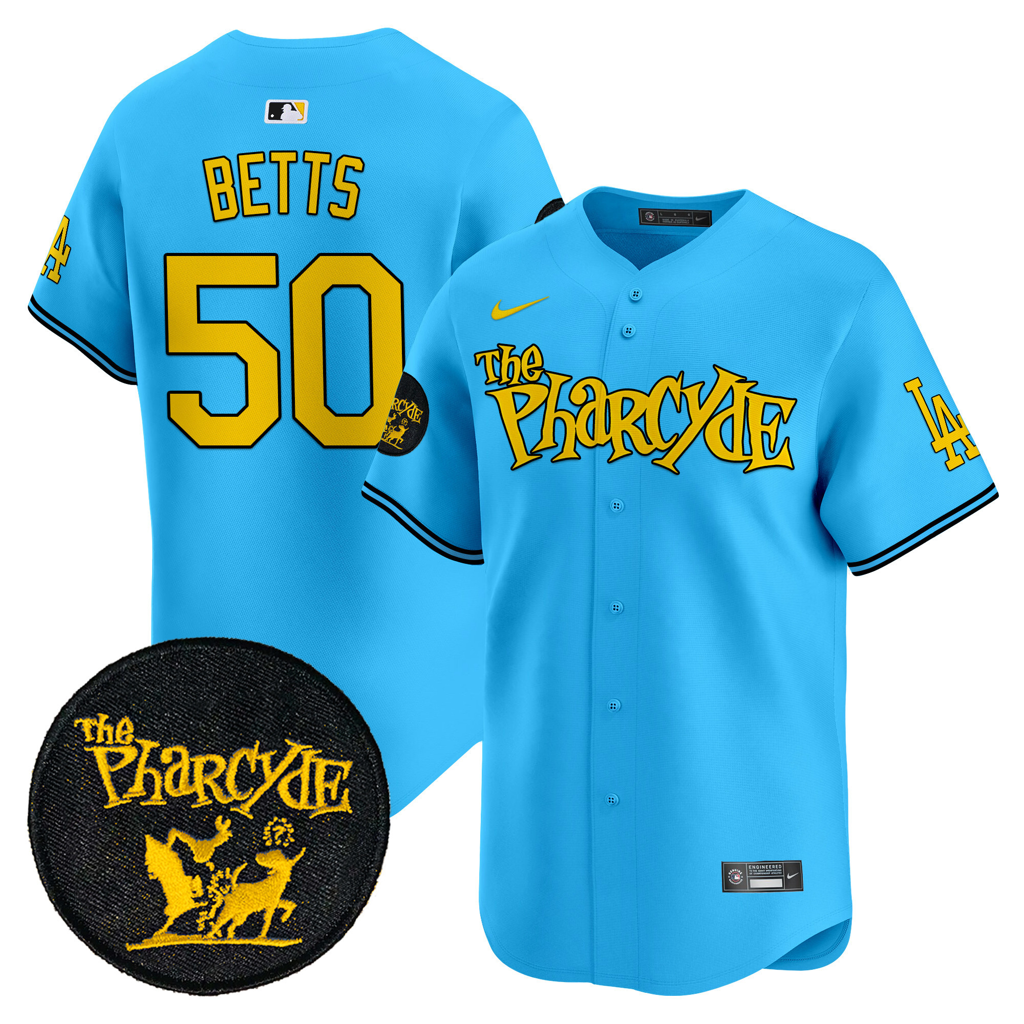 Men's Dodgers The Pharcyde Vapor Premier Limited Jersey - All Stitched