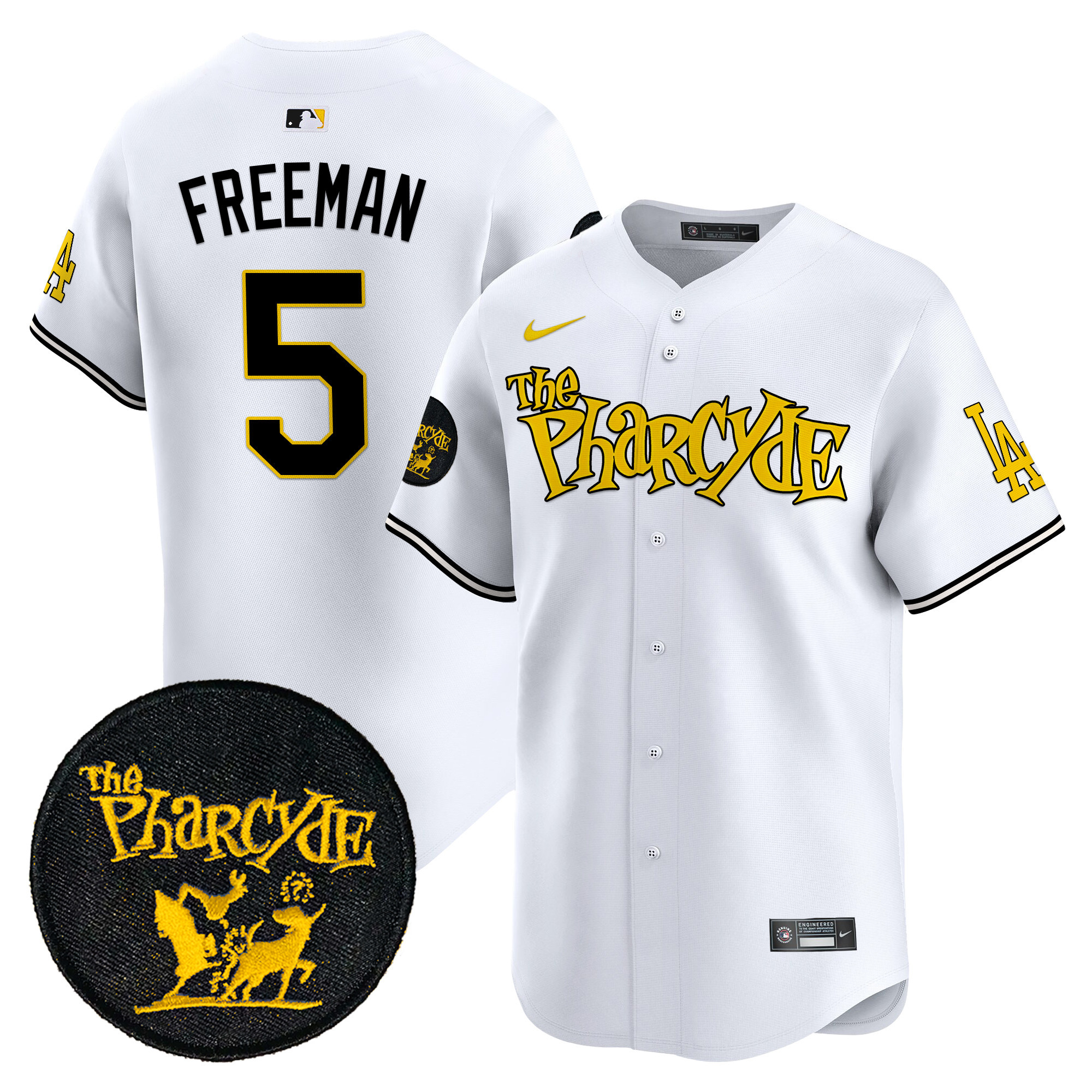 Men's Dodgers The Pharcyde Vapor Premier Limited Jersey - All Stitched
