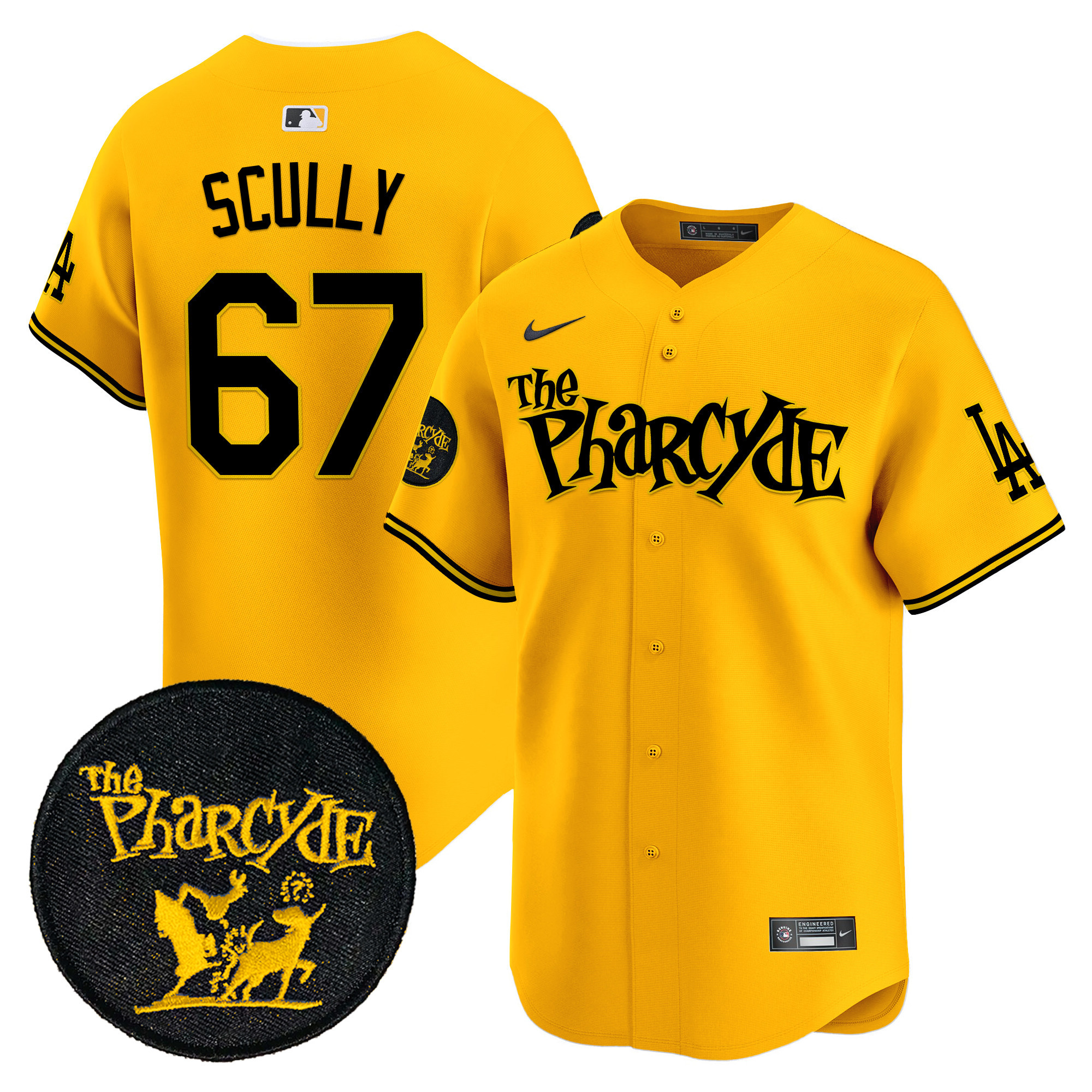 Men's Dodgers The Pharcyde Vapor Premier Limited Jersey - All Stitched