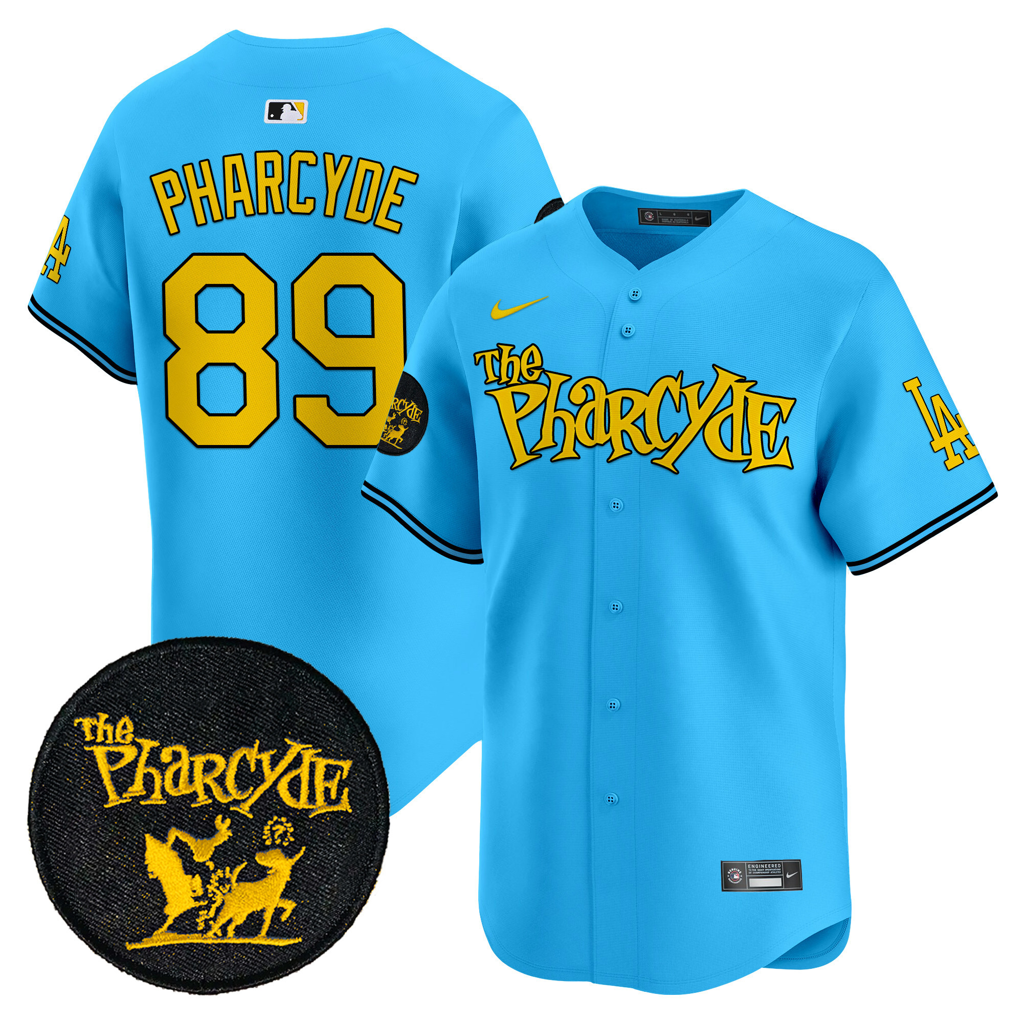 Men's Dodgers The Pharcyde Vapor Premier Limited Jersey - All Stitched