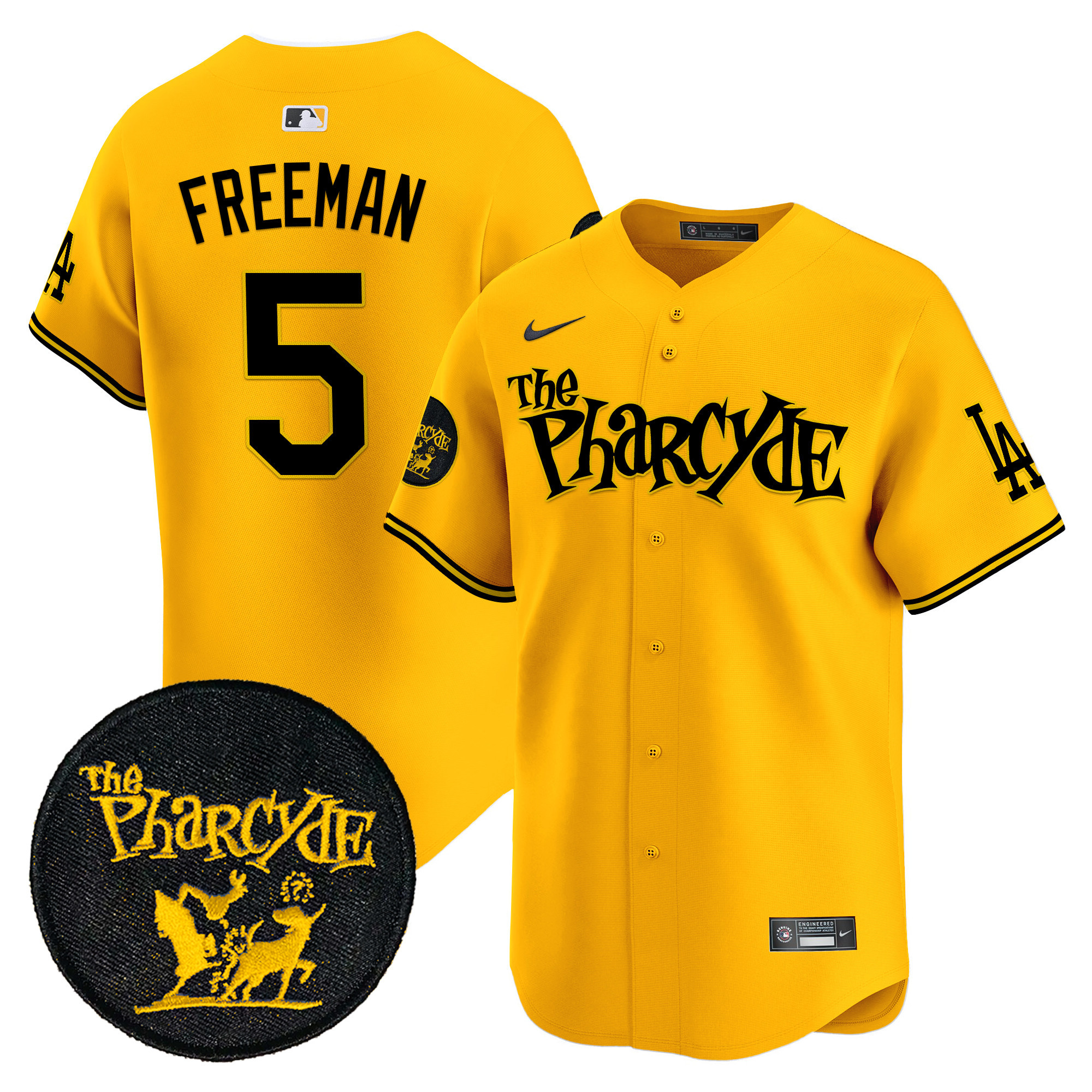 Men's Dodgers The Pharcyde Vapor Premier Limited Jersey - All Stitched