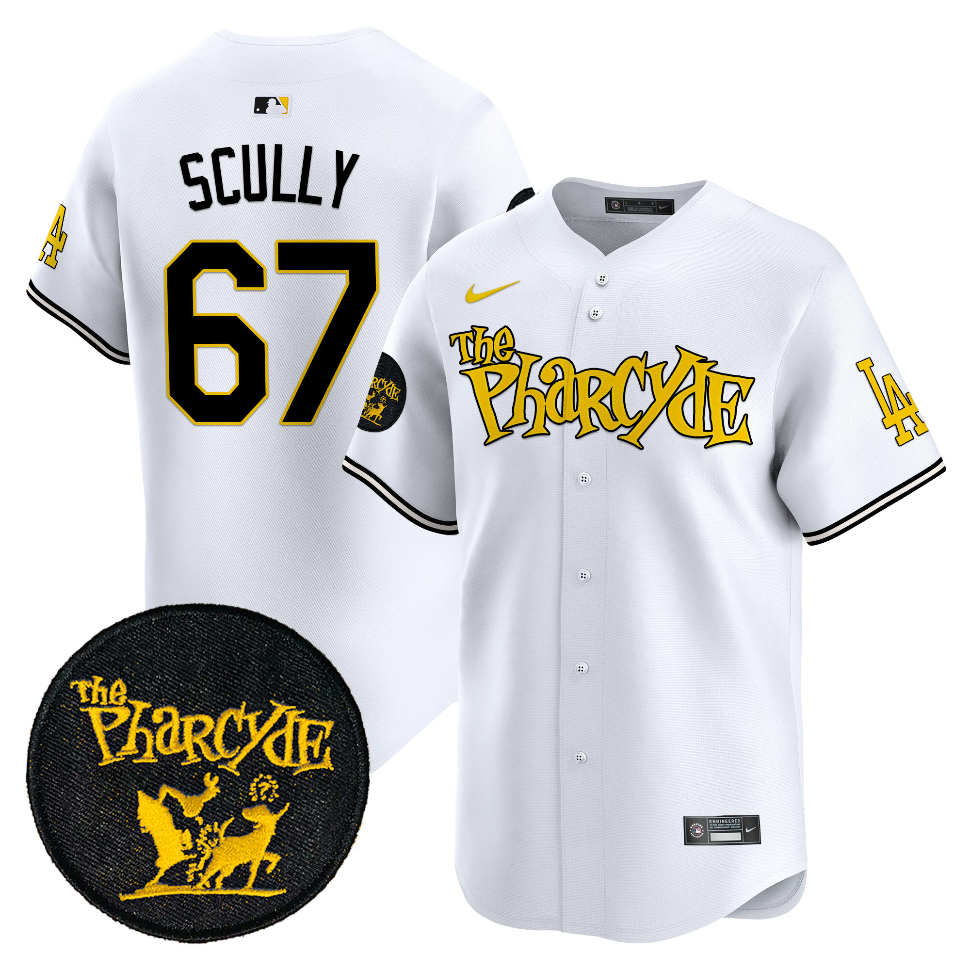 Men's Dodgers The Pharcyde Vapor Premier Limited Jersey - All Stitched