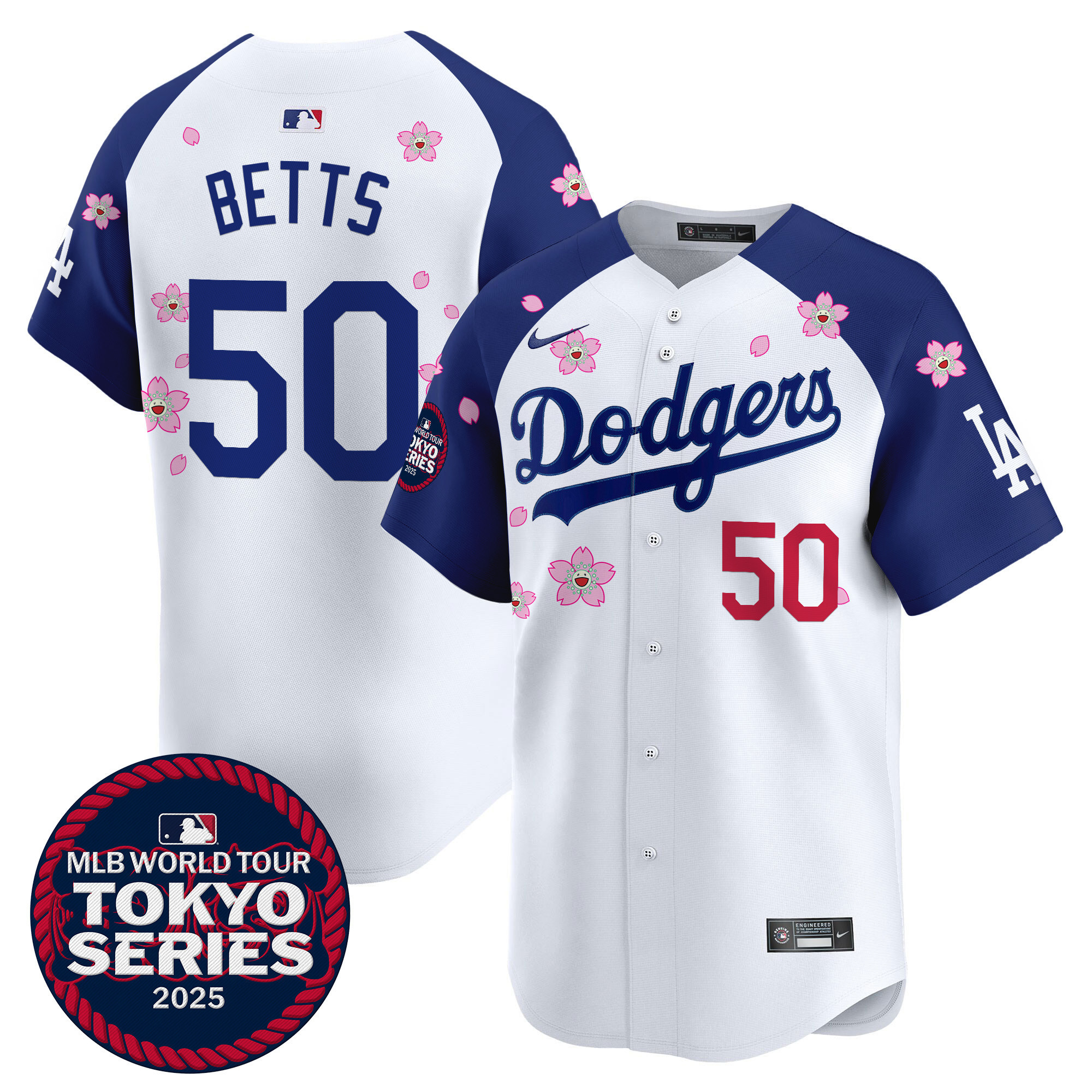 Men's Dodgers Tokyo Series 2025 Vapor Premier Limited Jersey - Stitched