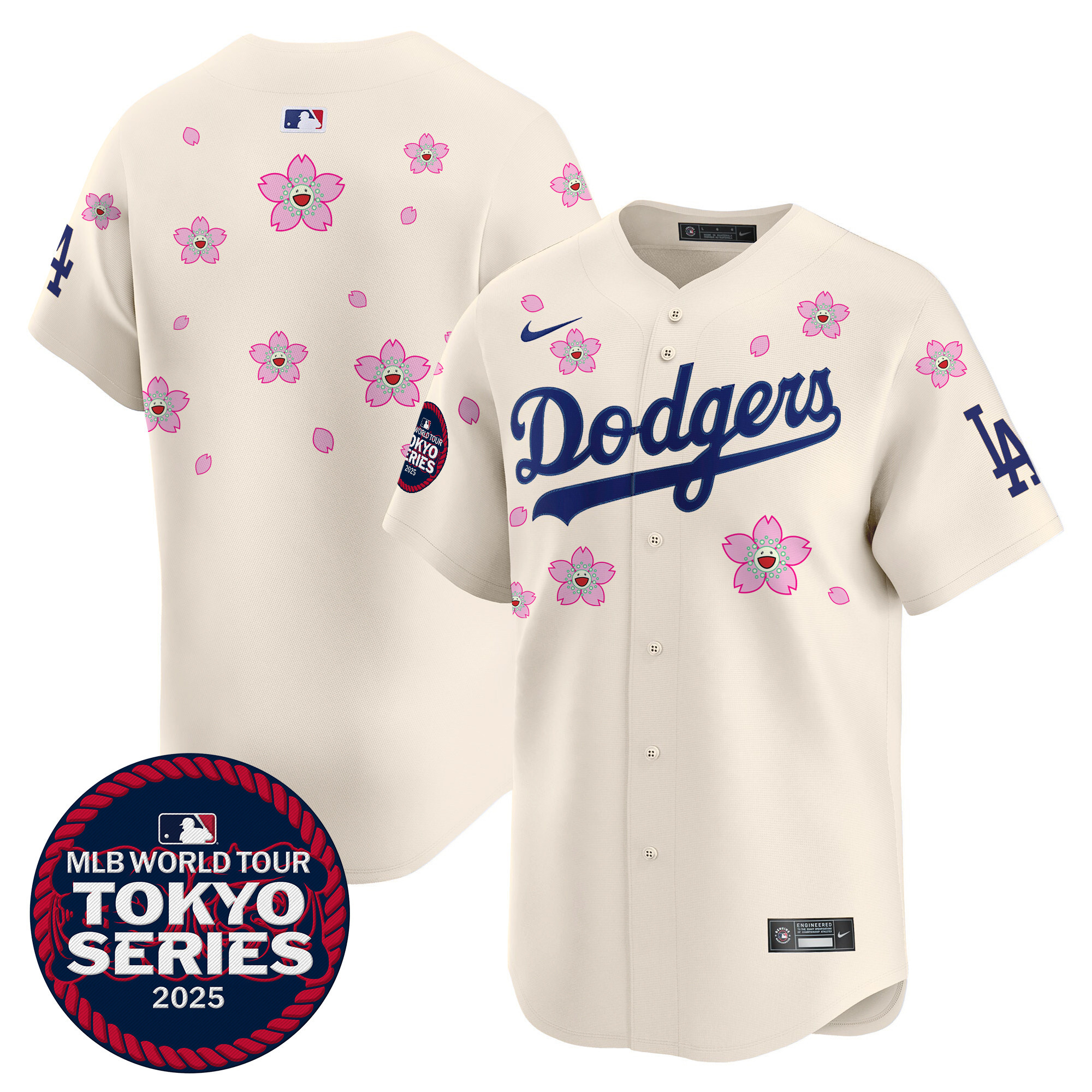 Men's Dodgers Tokyo Series 2025 Vapor Premier Limited Jersey - Stitched