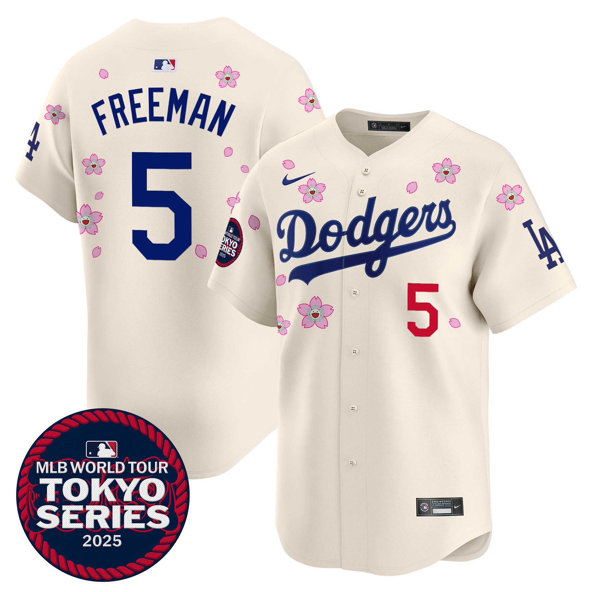 Men's Dodgers Tokyo Series 2025 Vapor Premier Limited Jersey - Stitched