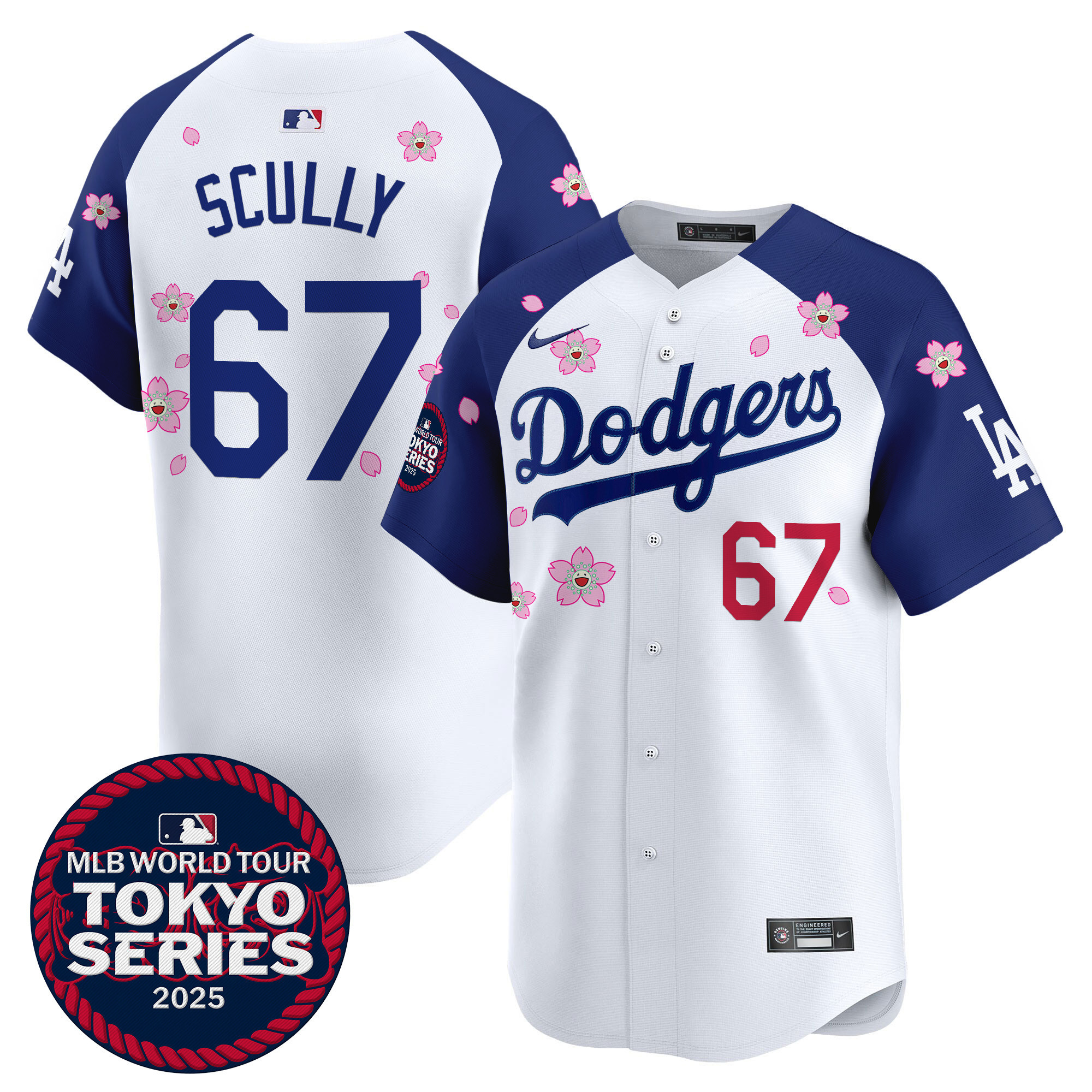 Men's Dodgers Tokyo Series 2025 Vapor Premier Limited Jersey - Stitched