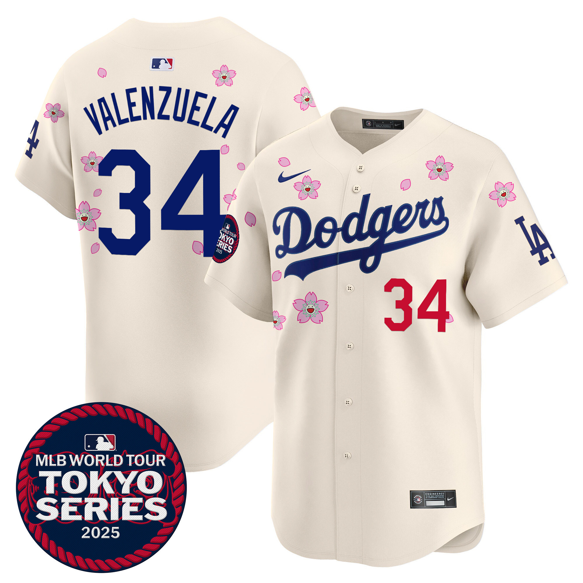 Men's Dodgers Tokyo Series 2025 Vapor Premier Limited Jersey - Stitched