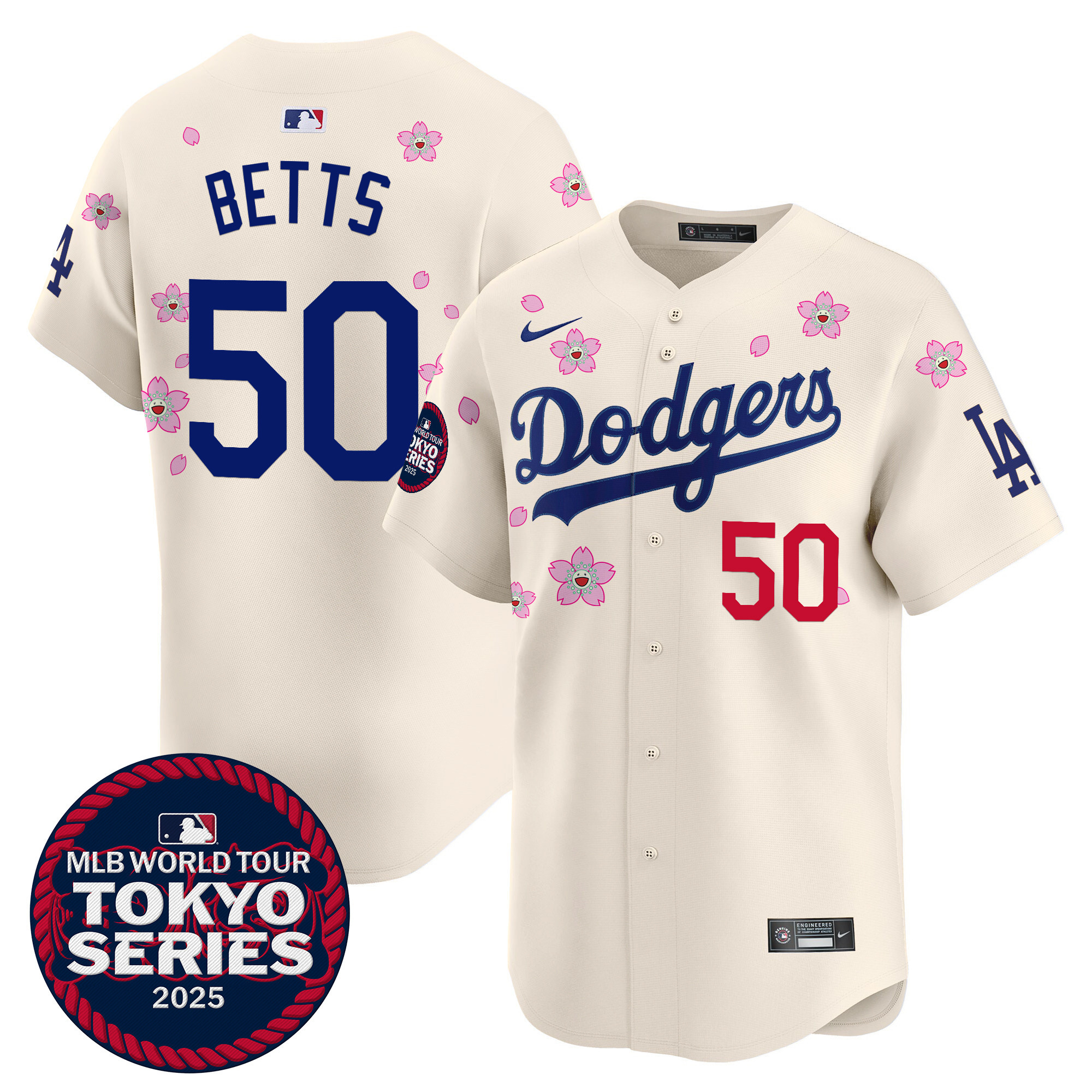 Men's Dodgers Tokyo Series 2025 Vapor Premier Limited Jersey - Stitched