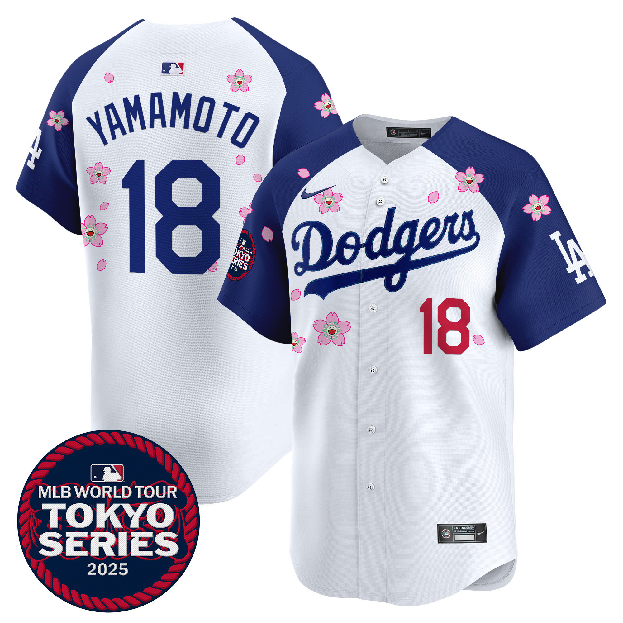 Men's Dodgers Tokyo Series 2025 Vapor Premier Limited Jersey - Stitched