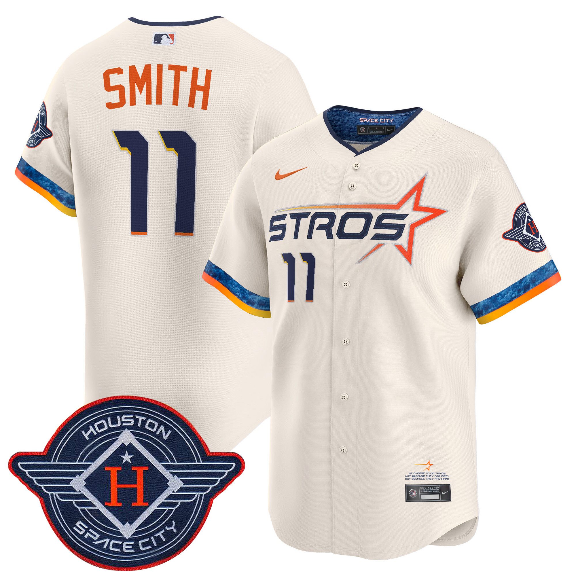 Men's Houston Astros 2025 City Connect Vapor Premier Limited Jersey - All Stitched