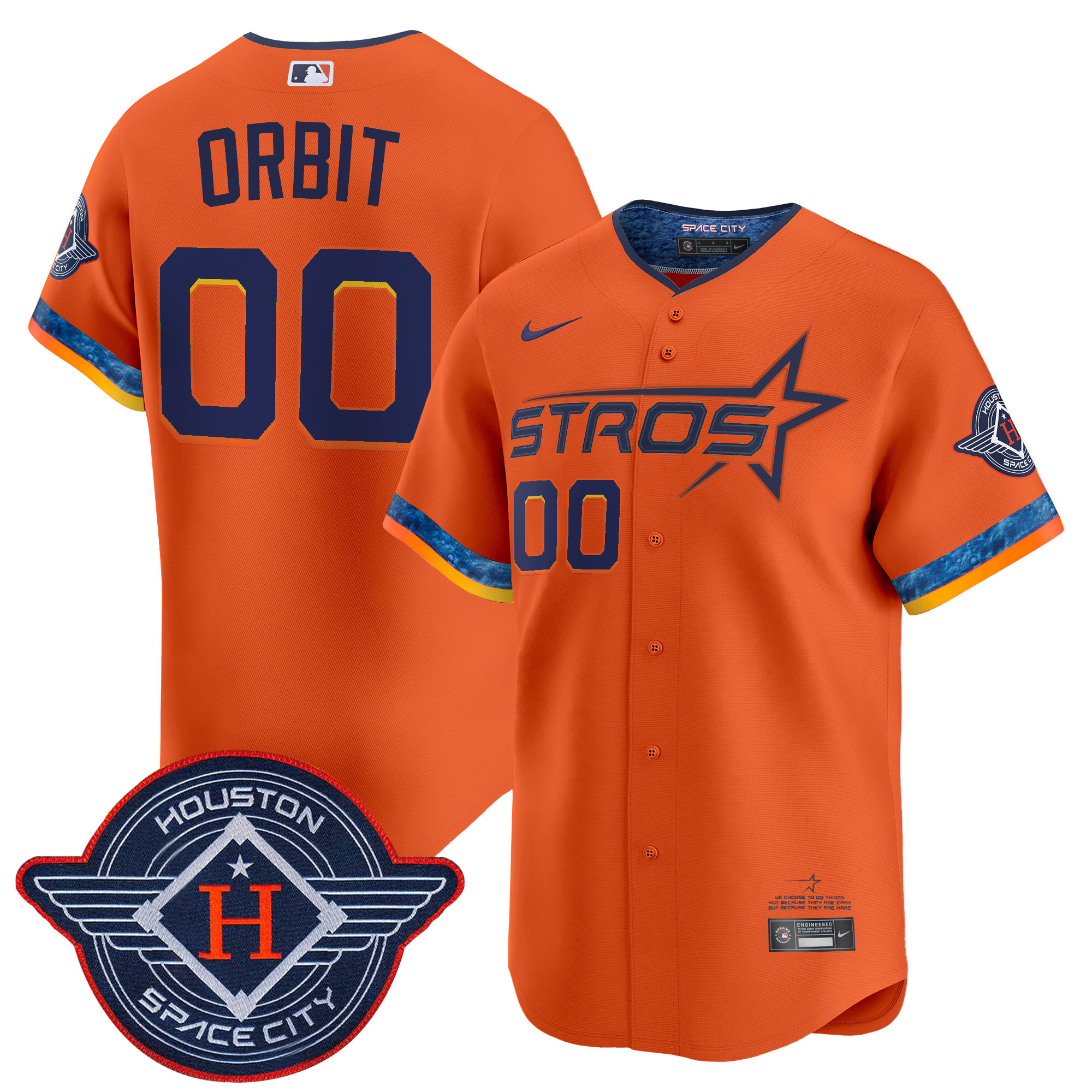 Men's Houston Astros 2025 City Connect Vapor Premier Limited Jersey - All Stitched