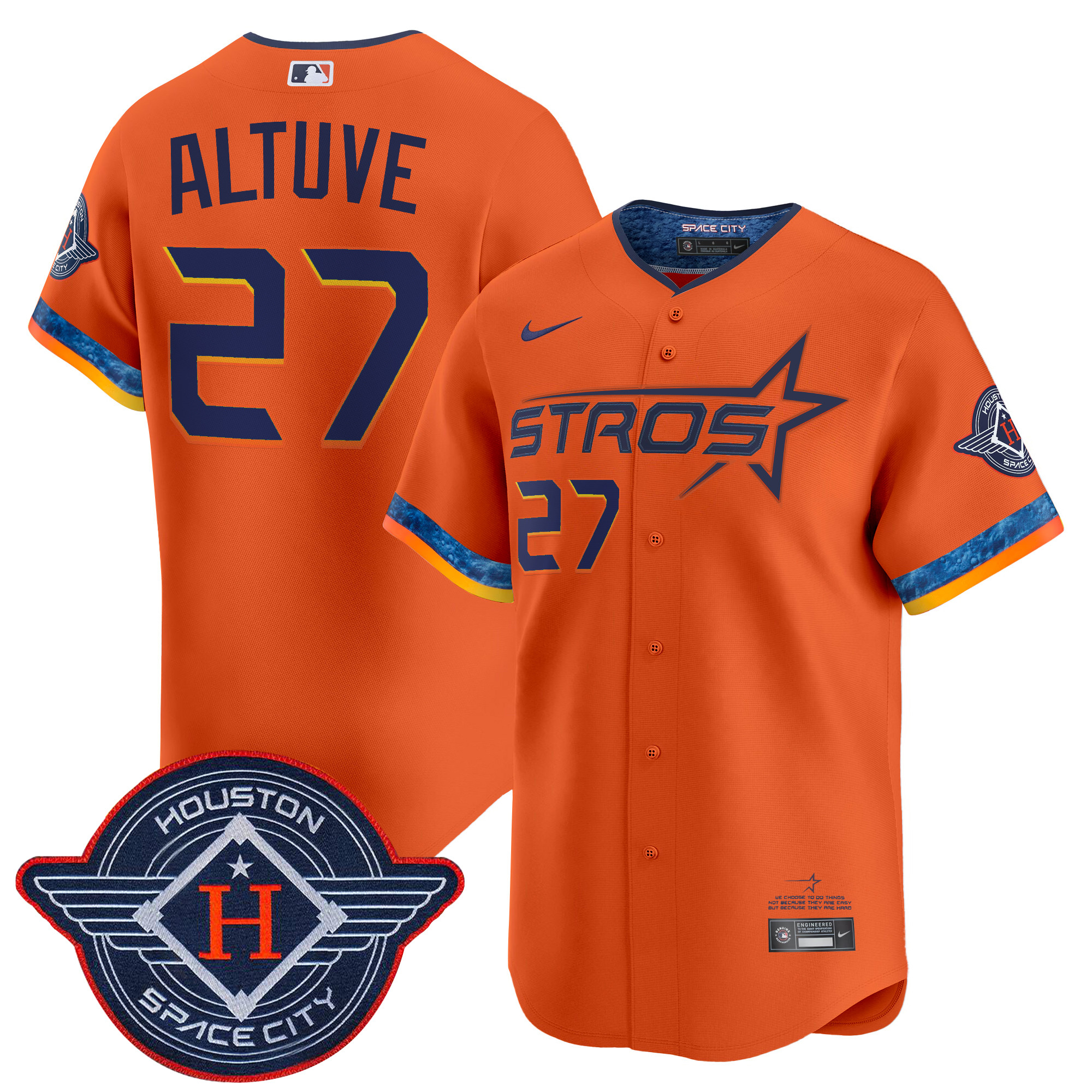 Men's Houston Astros 2025 City Connect Vapor Premier Limited Jersey - All Stitched