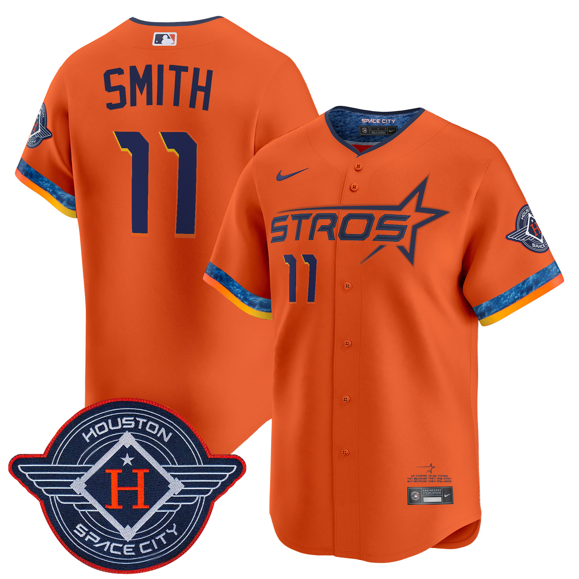 Men's Houston Astros 2025 City Connect Vapor Premier Limited Jersey - All Stitched