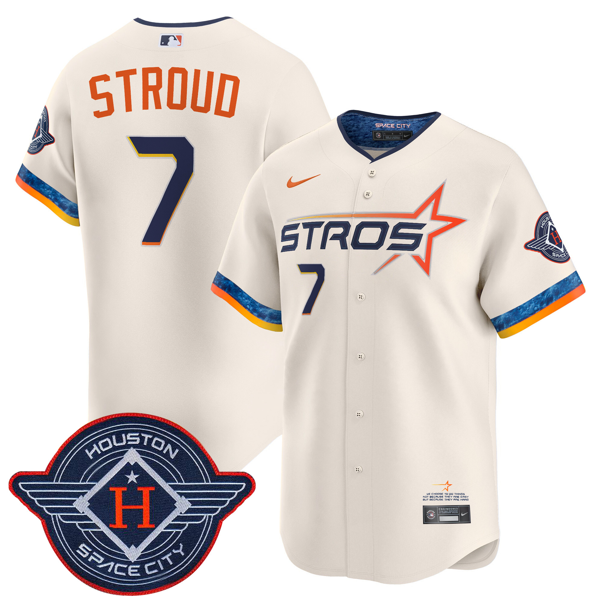 Men's Houston Astros 2025 City Connect Vapor Premier Limited Jersey - All Stitched