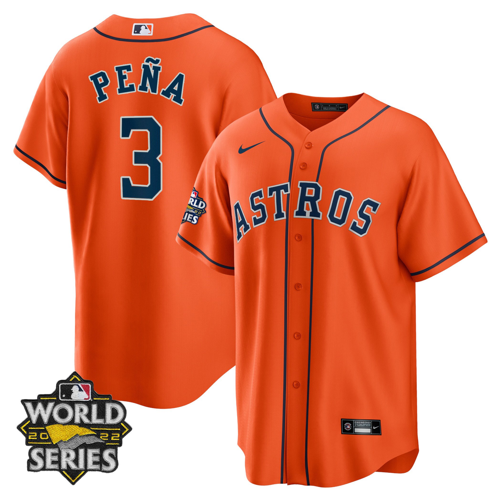Men's Houston Astros Alternate 2022 World Series Player Jersey - All Stitched